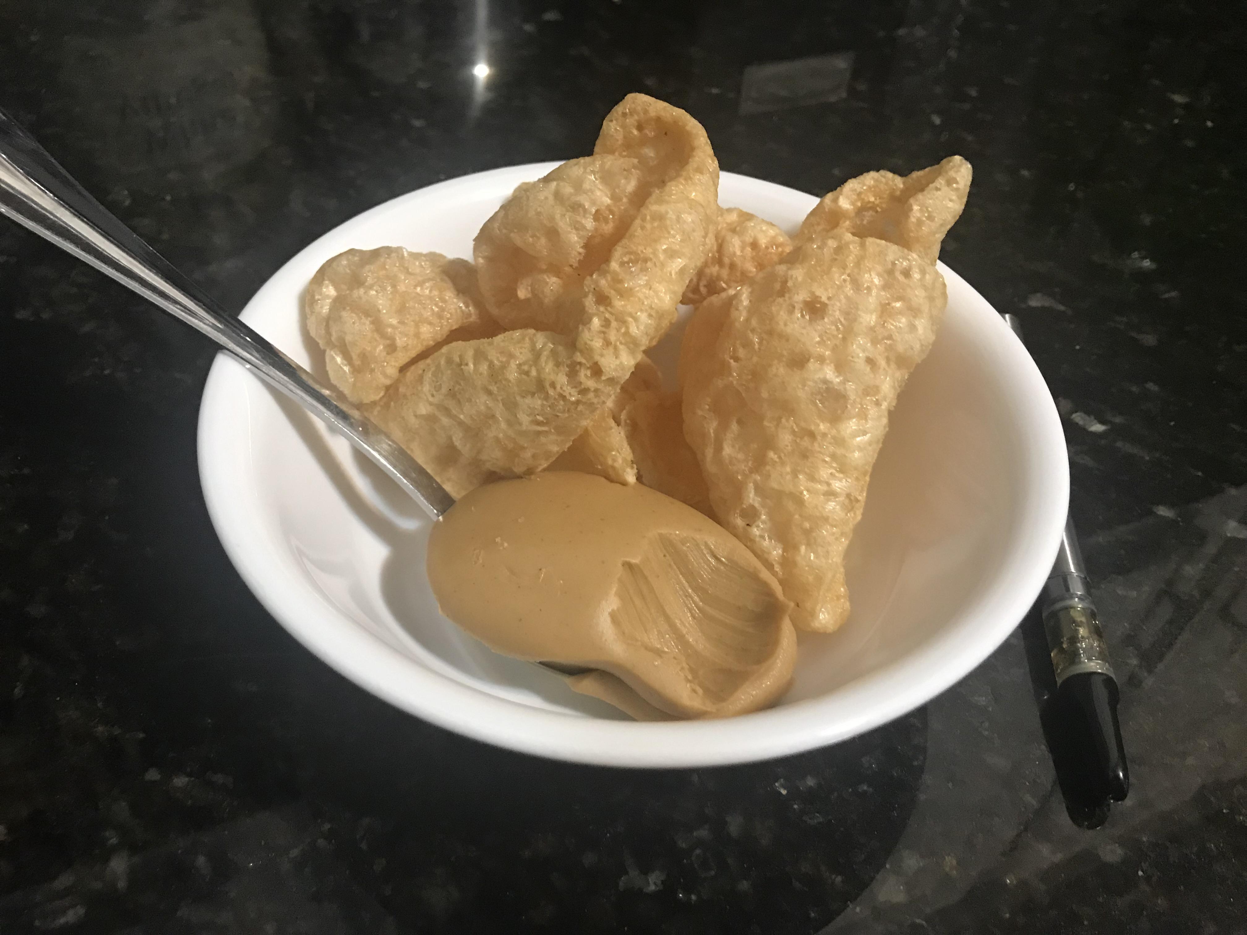 Pork Rinds + Peanut Butter + 9 lb. Hammer = 💗 r/ketotrees