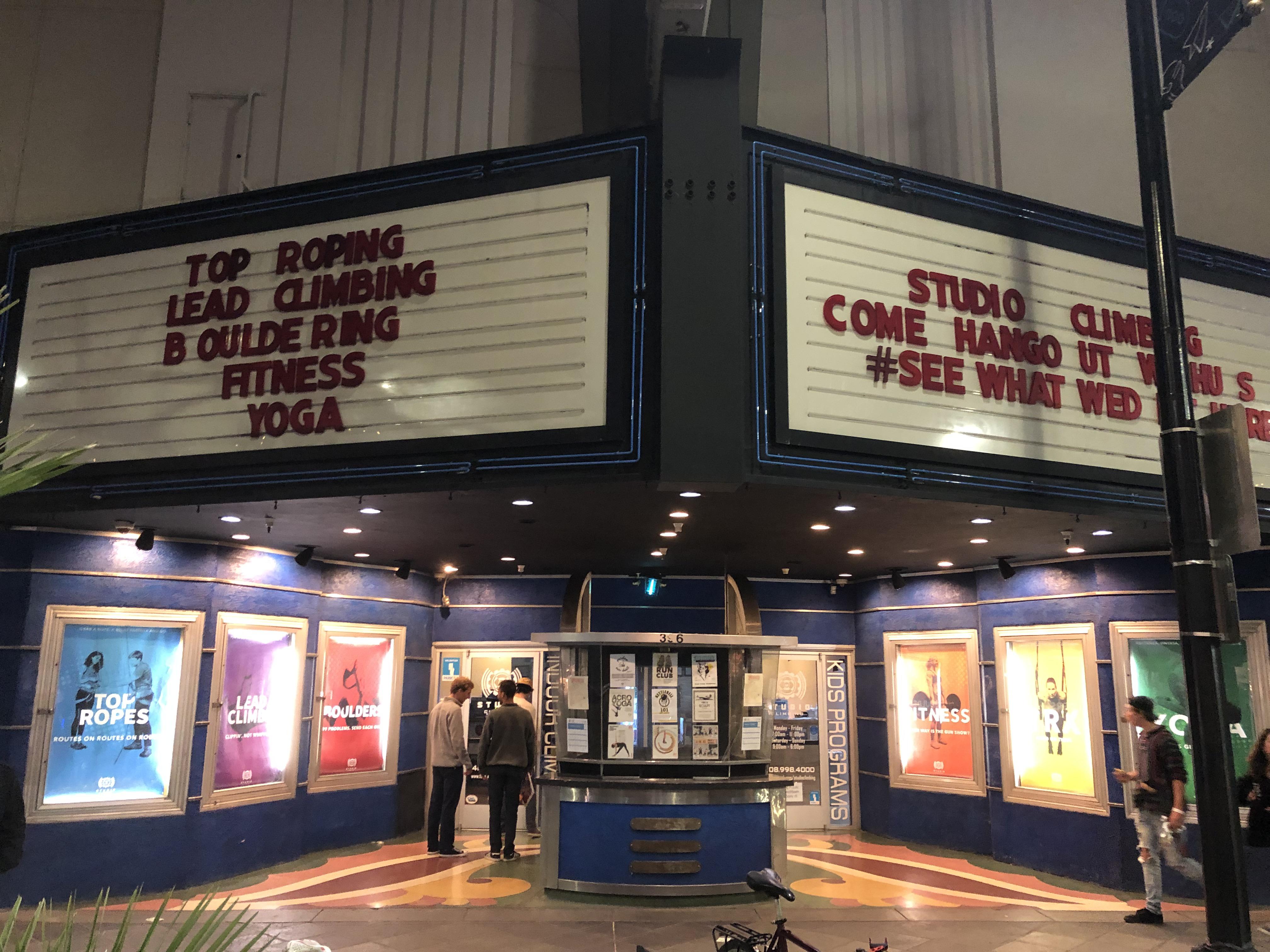 This gym used to be a movie theater r/mildlyinteresting