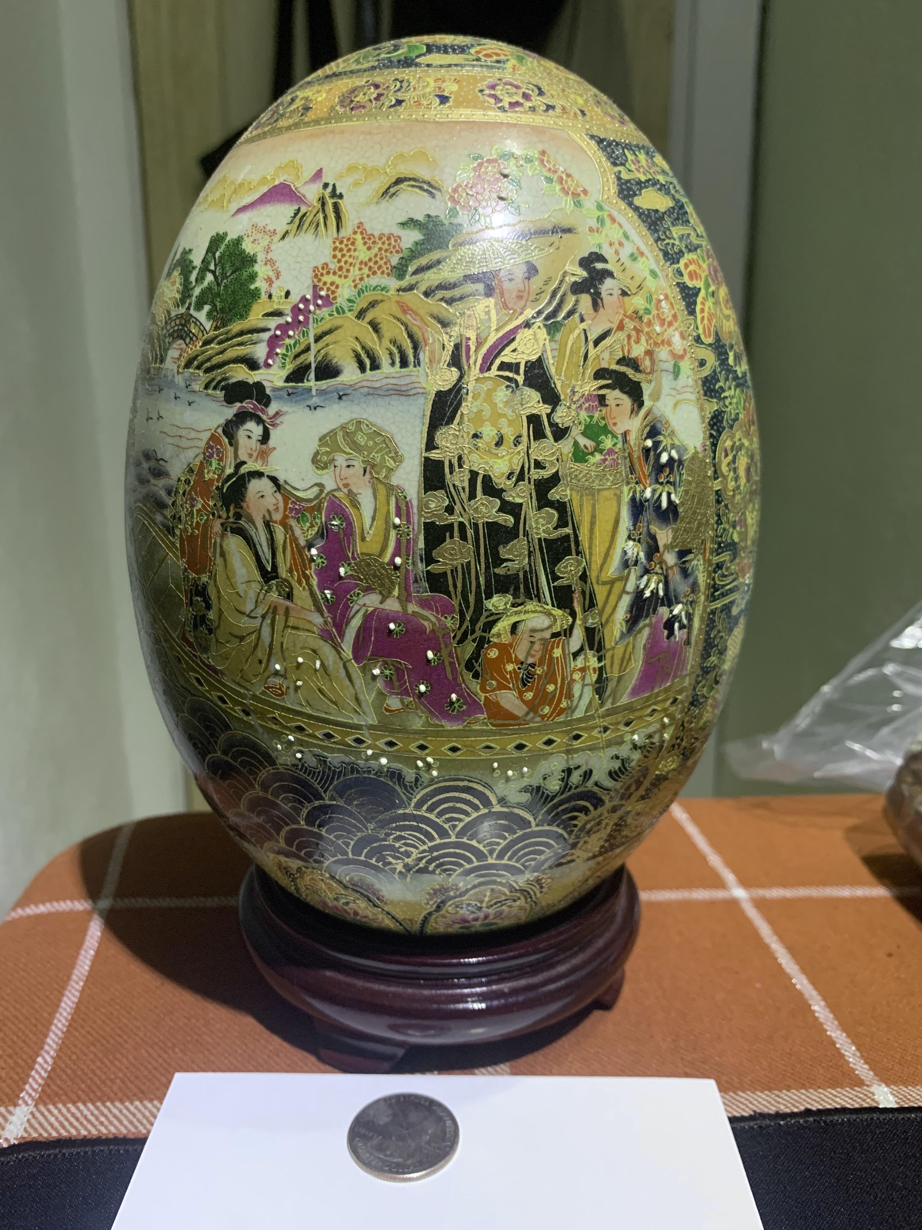 Any idea how much this Chinese decorative egg is worth? Ink is dot