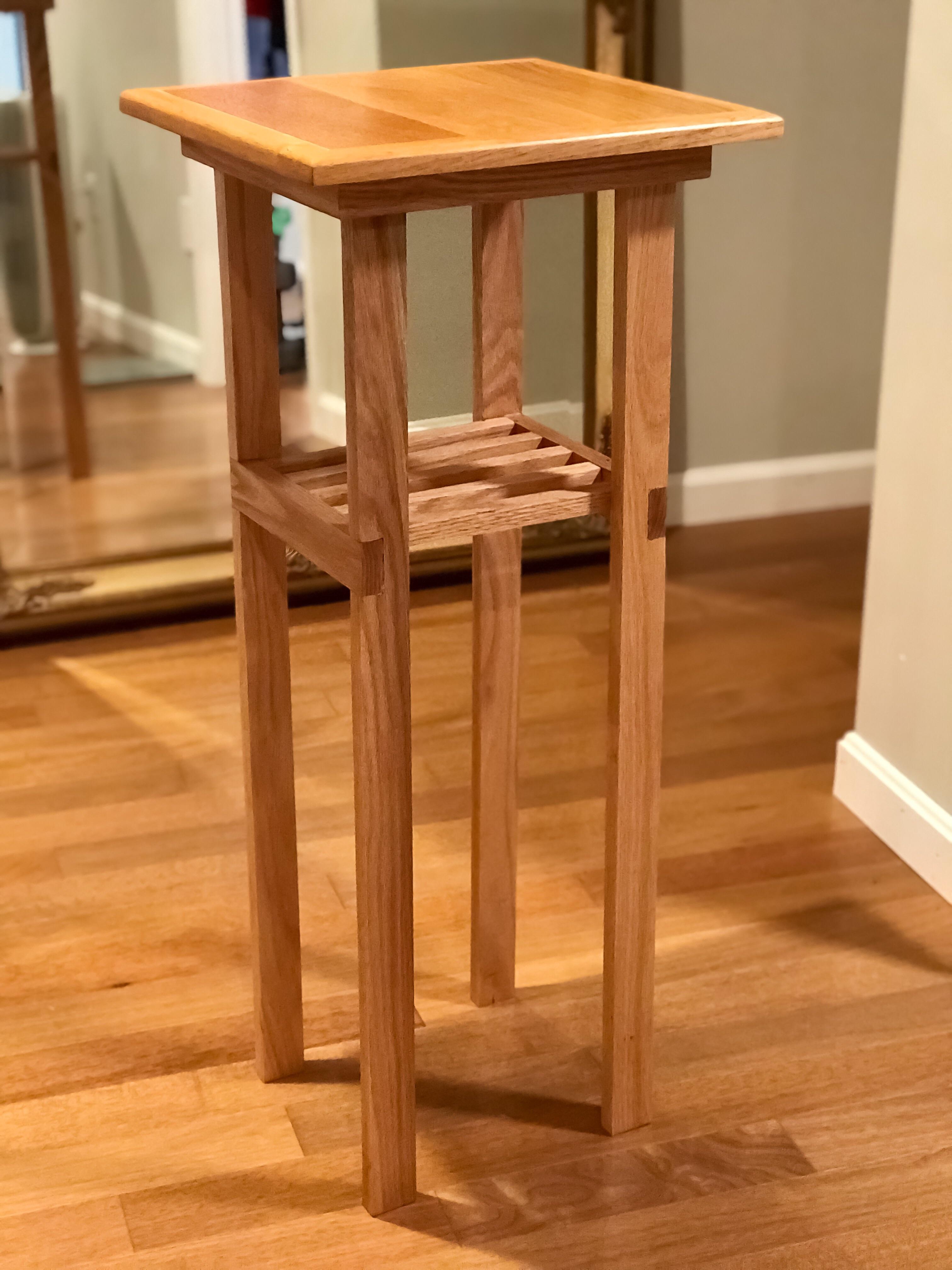 Made a nightstand out of scrap flooring r/woodworking