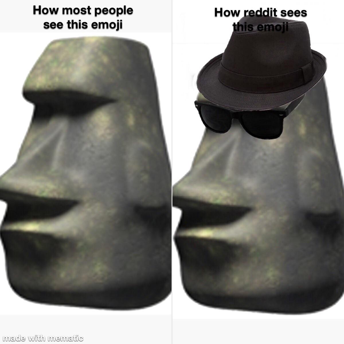 49+ Emoji Patung Moai Meme