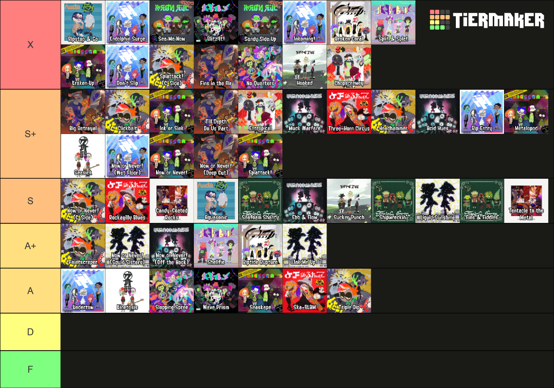 Splatoon Songs Ranked by their Intro ( first 2 15 Seconds) r/splatoon