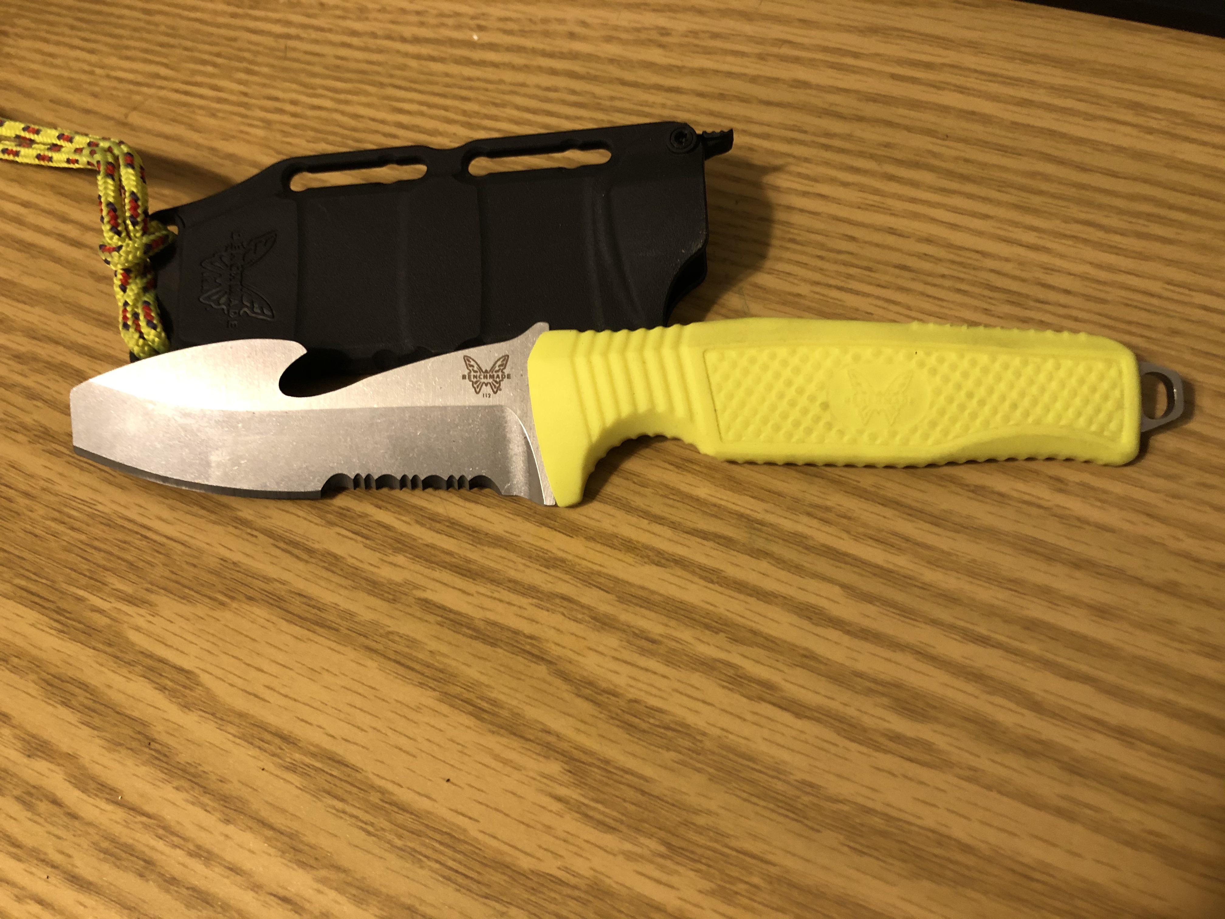 The H2O is my kayak fishing safety knife. r/benchmade