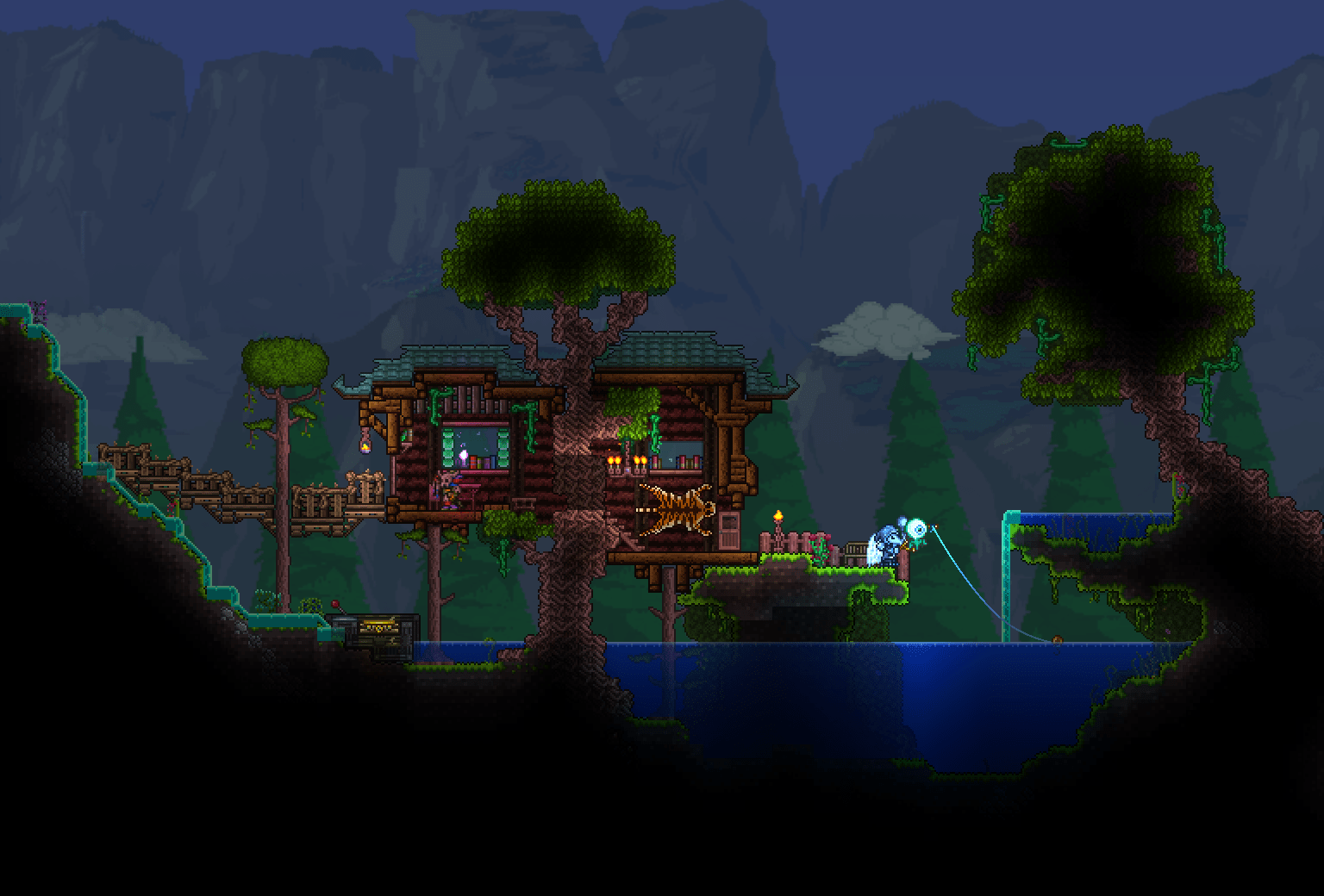 Jungle fishing hut r/Terraria
