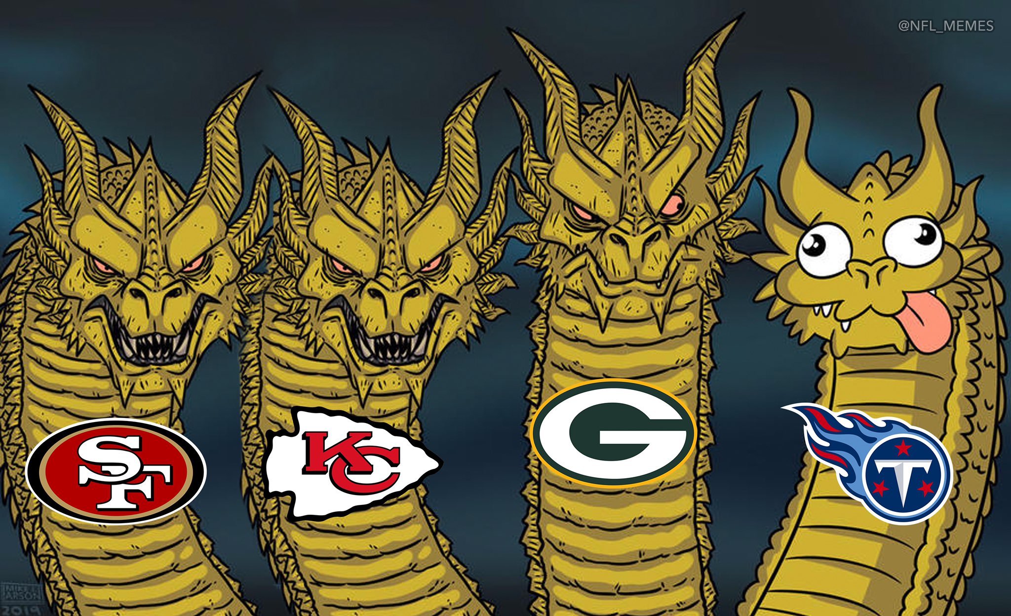 NFL Memes take on the final 4 teams.... Tennesseetitans