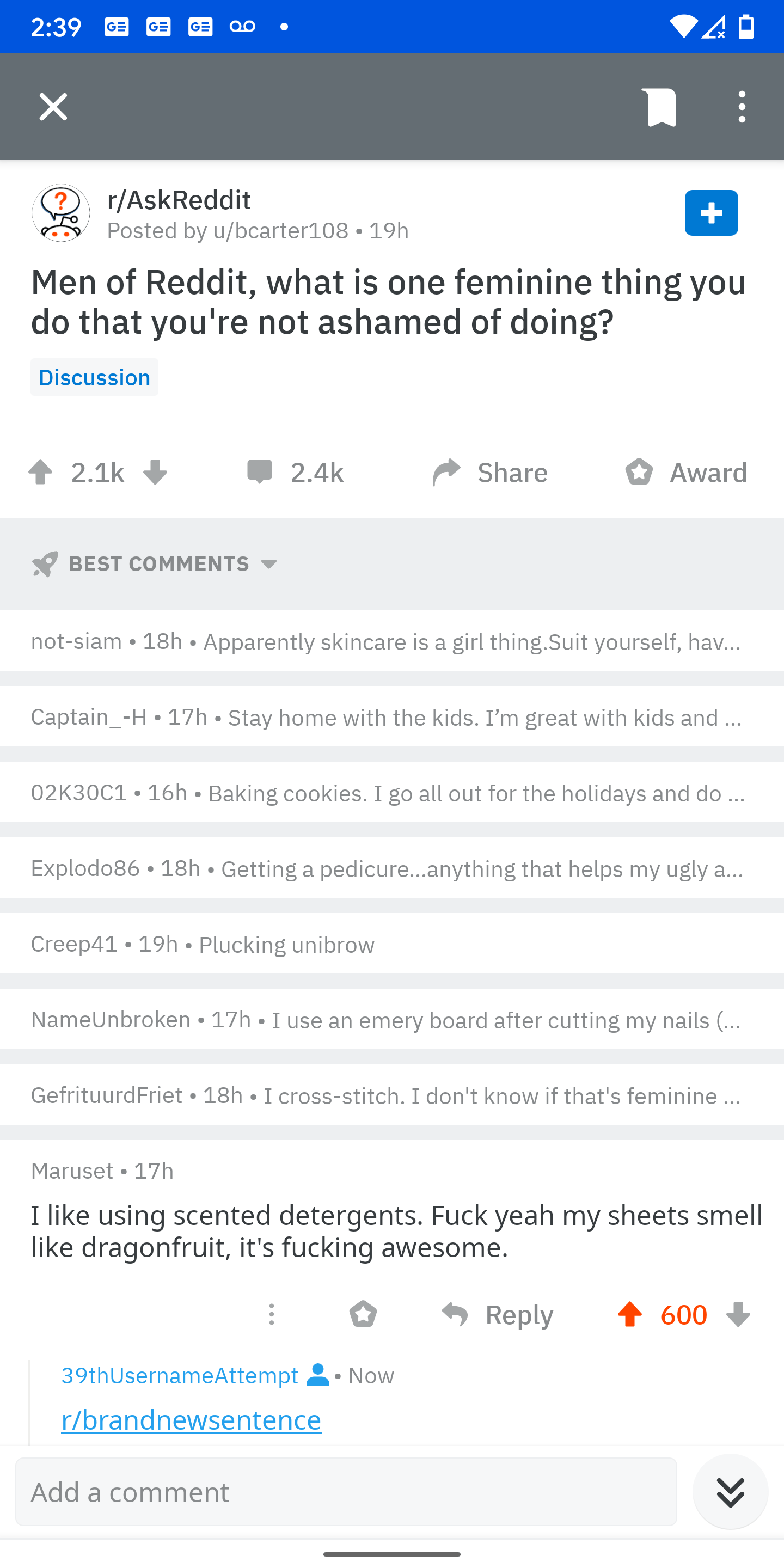 "Fuck yeah my sheets smell like dragon fruit, it's fucking awesome