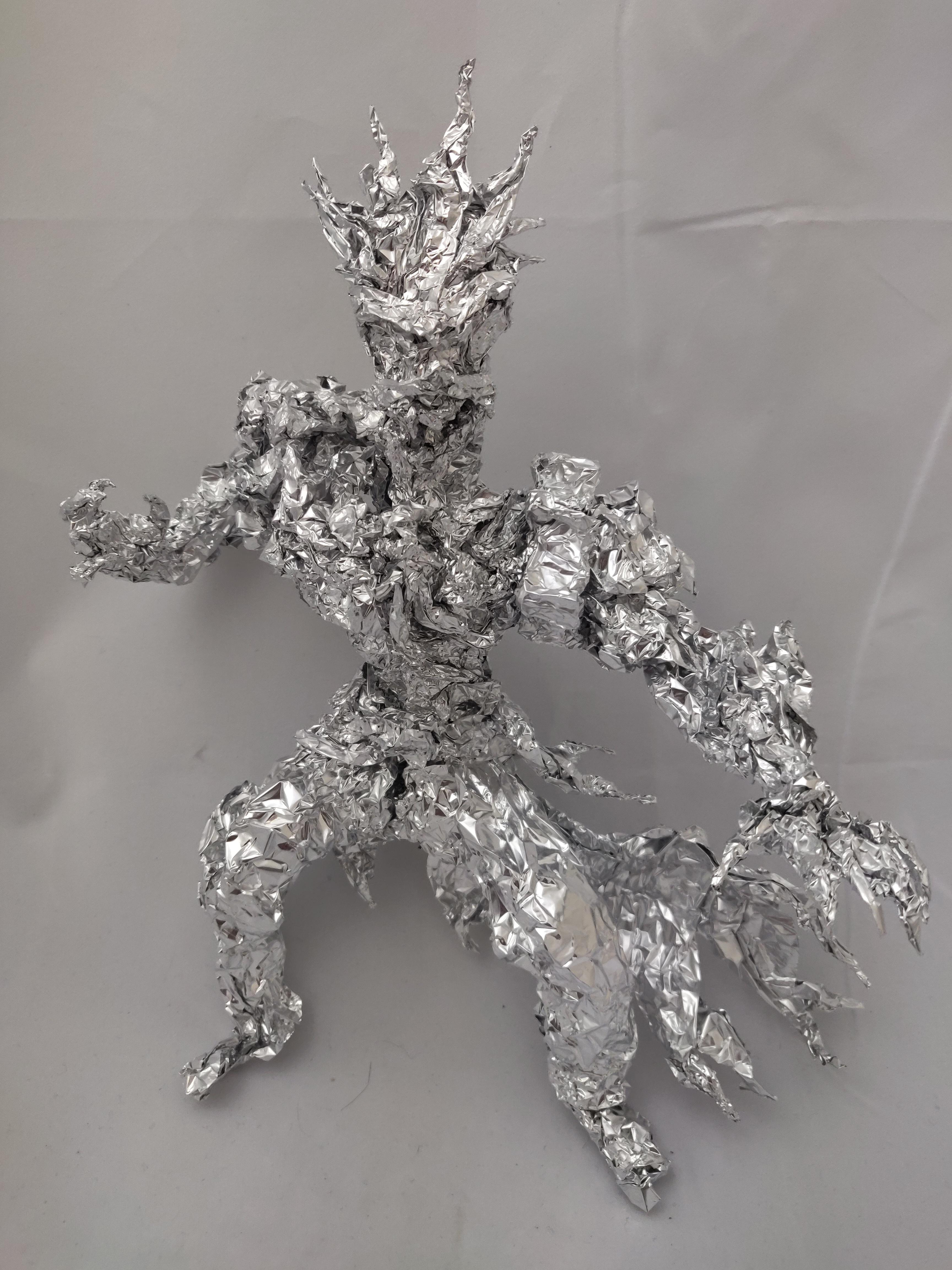 Red Riot Unbreakable Aluminum Foil Sculpture r/BokuNoHeroAcademia