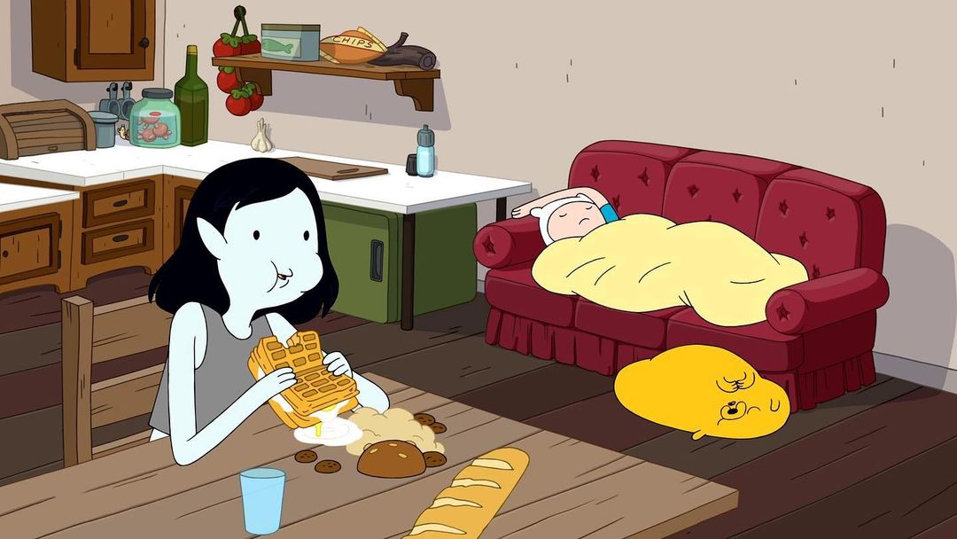 Marceline Eating While Finn And Jake Sleep. That's The Post r