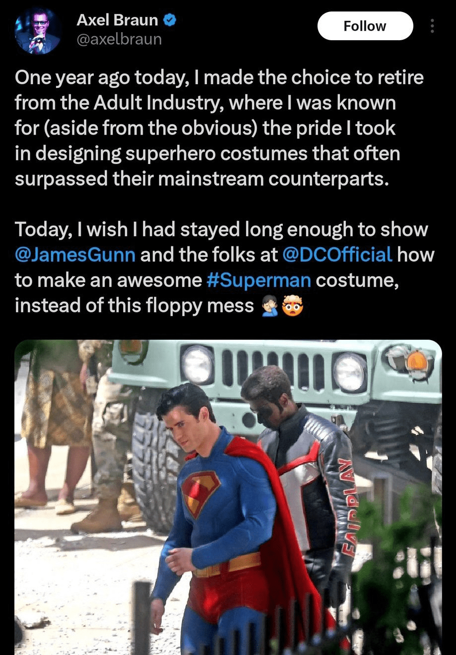 Axel Braun, one of the most iconic superhero directors (of the