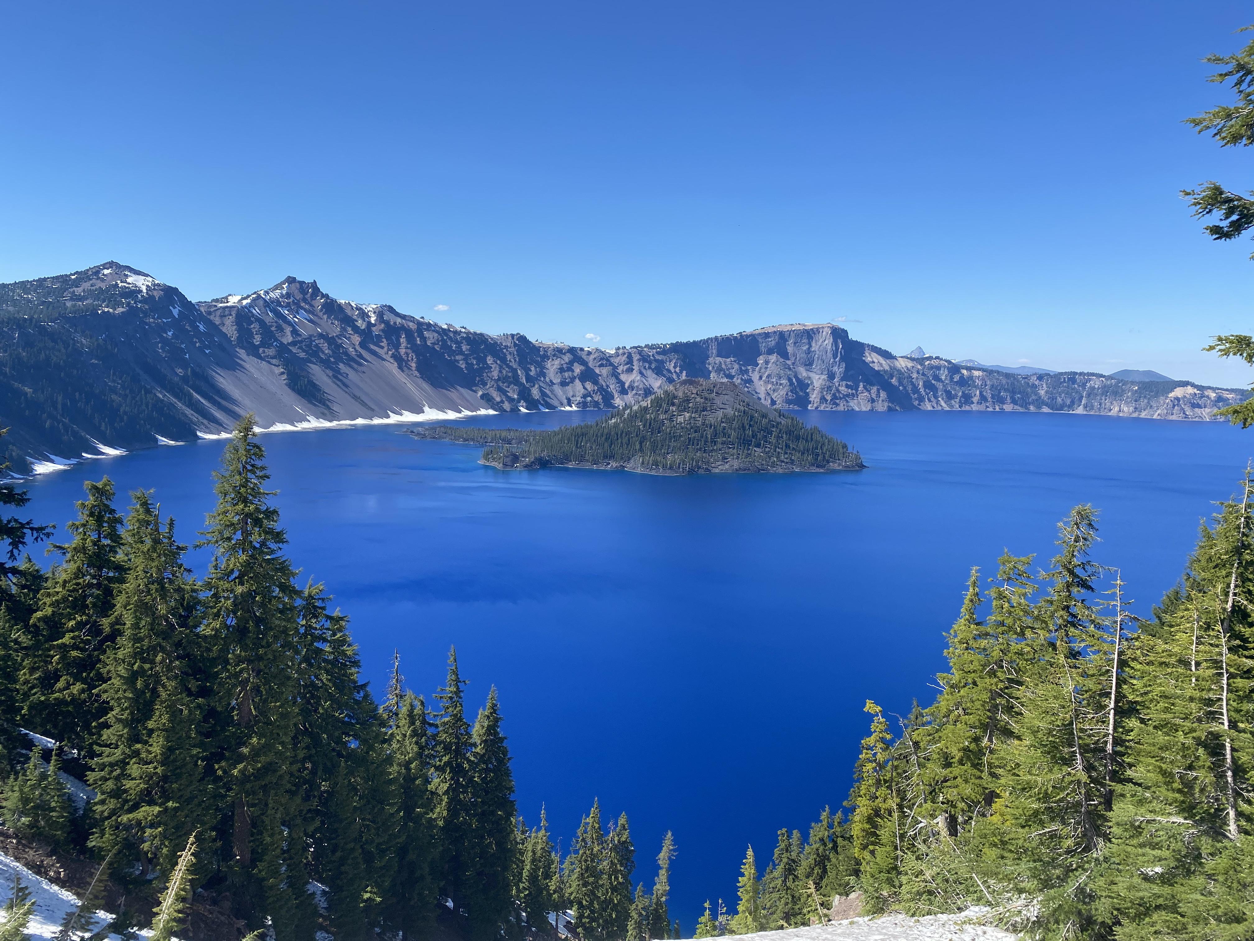 Crater lake national park. One of the best stops on a two week road