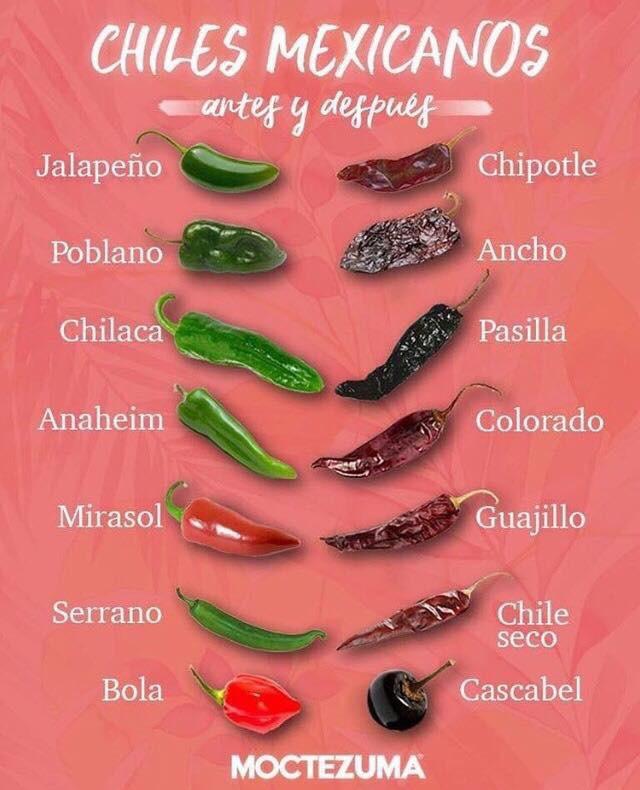 Types of hot peppers 🌶 r/coolguides