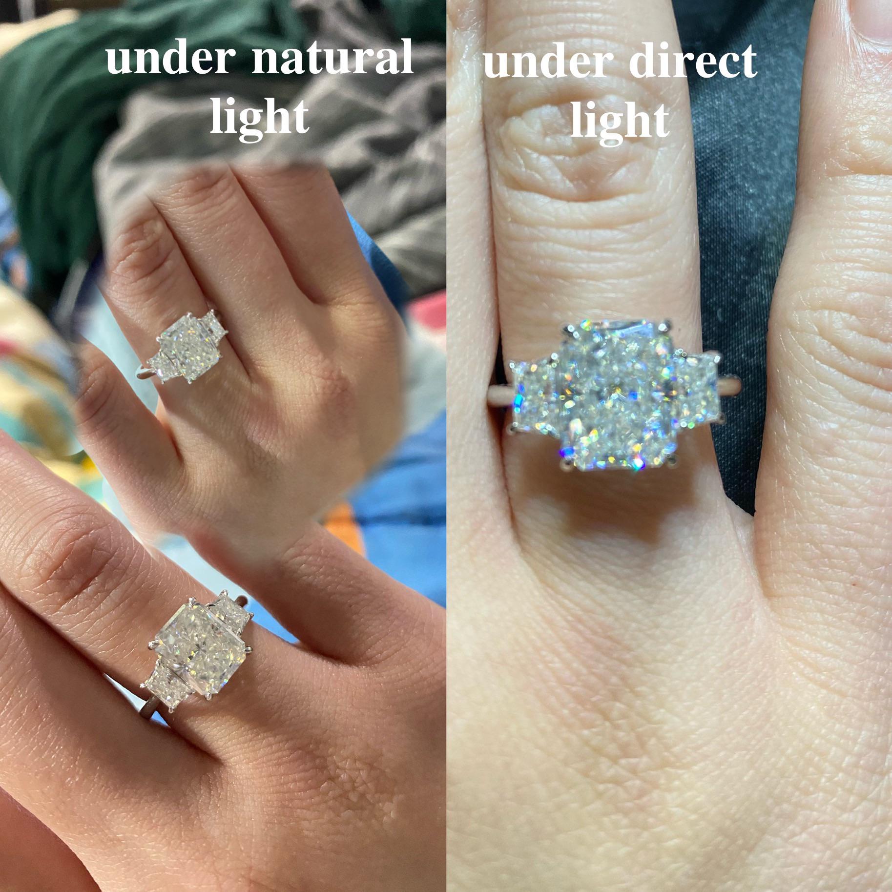 got my first moissanite from diamondrensu… is moissanite supposed to be