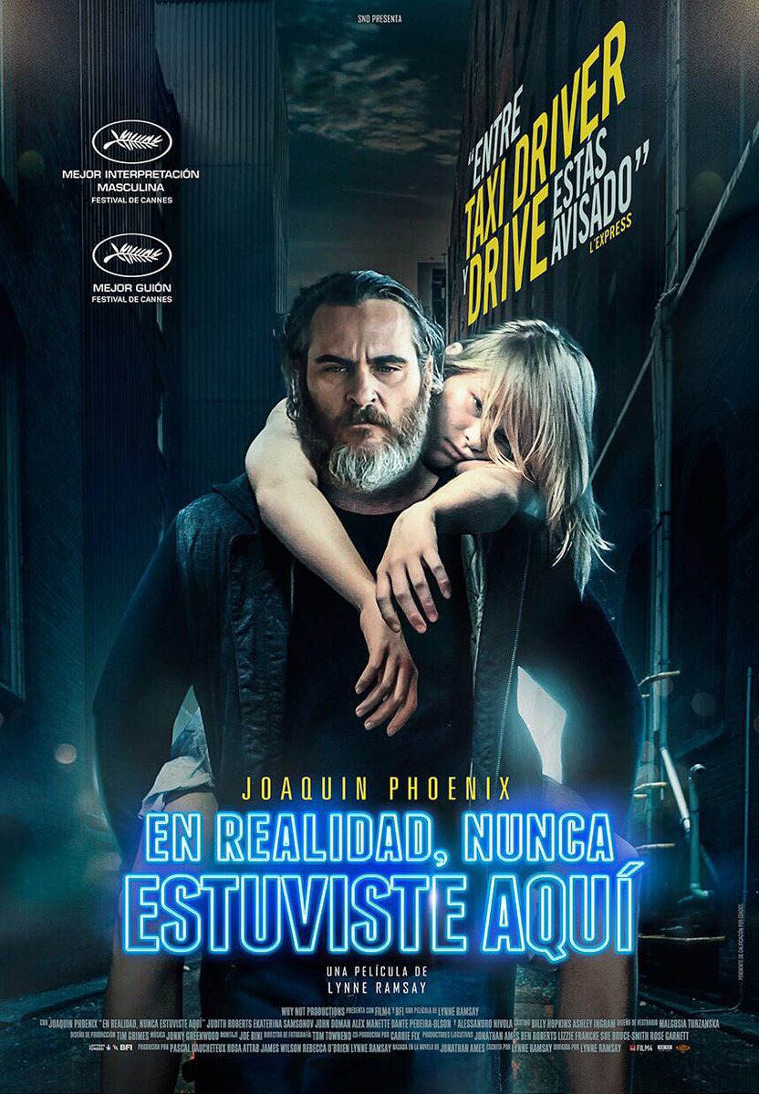 New Spanish poster for 'You Were Never Really Here' starring Joaquin