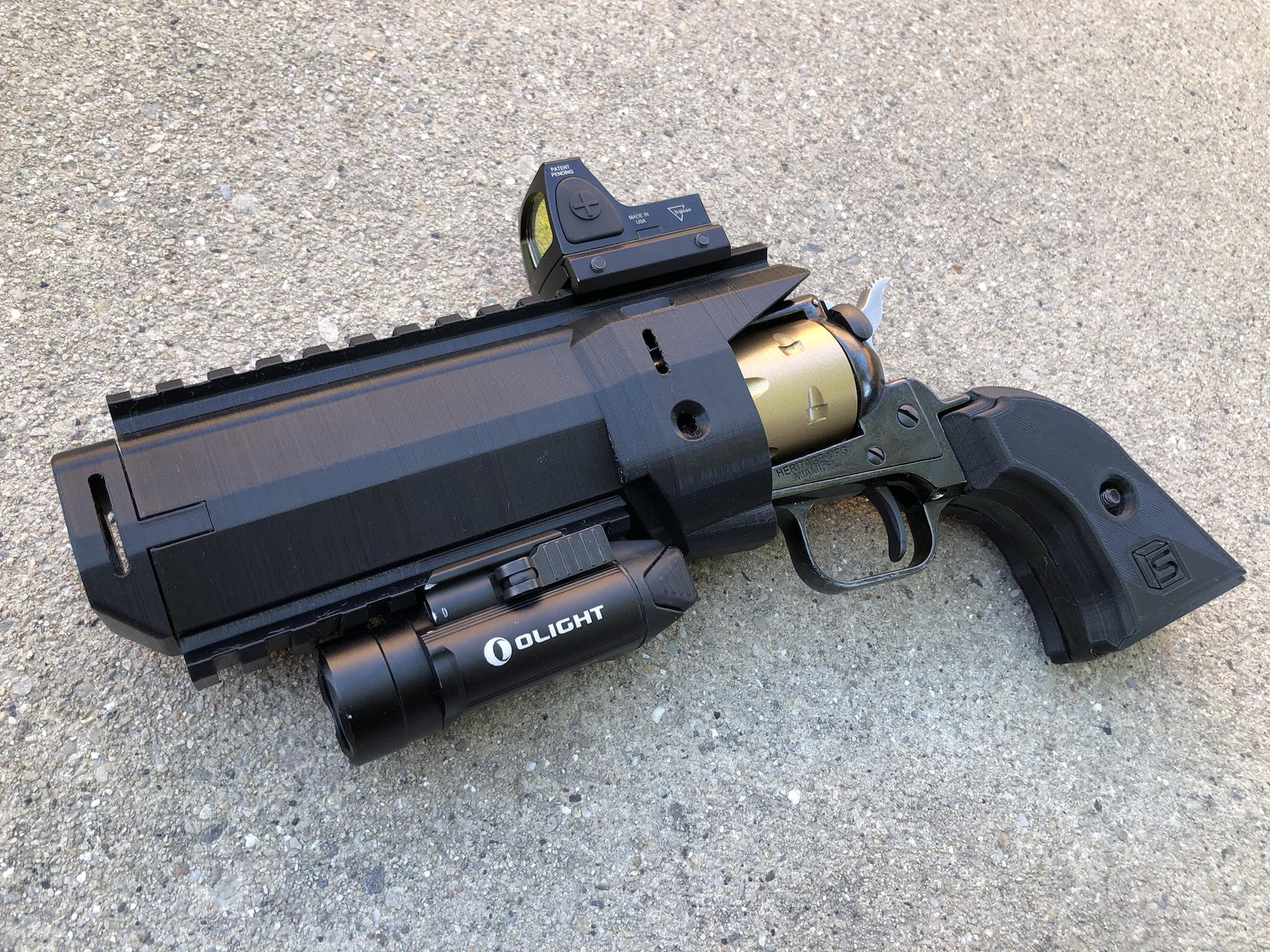 3D Printed .22LR Revolver Body Kit SAI Style r/guns