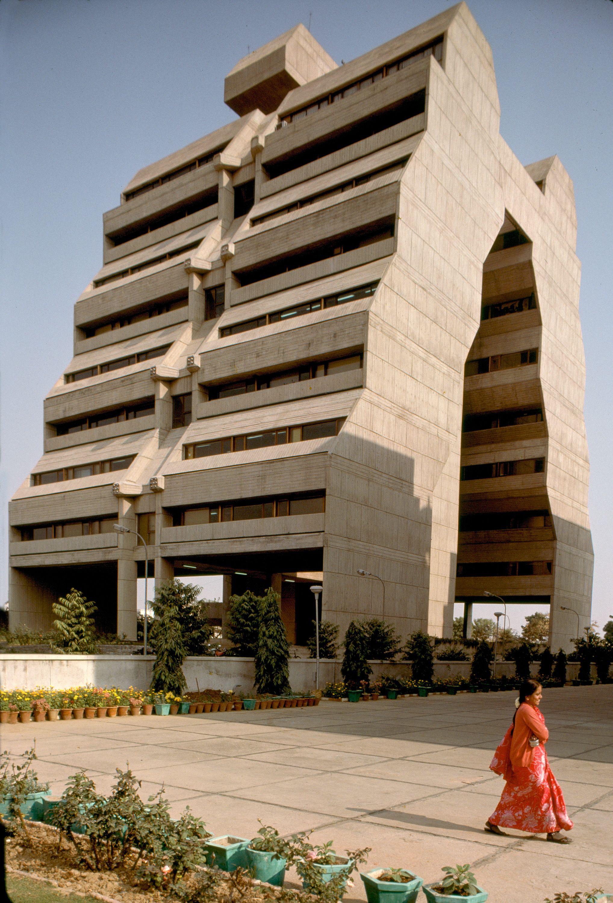 NCDC Building (aka the pajama building), Delhi, India, architect Kuldip