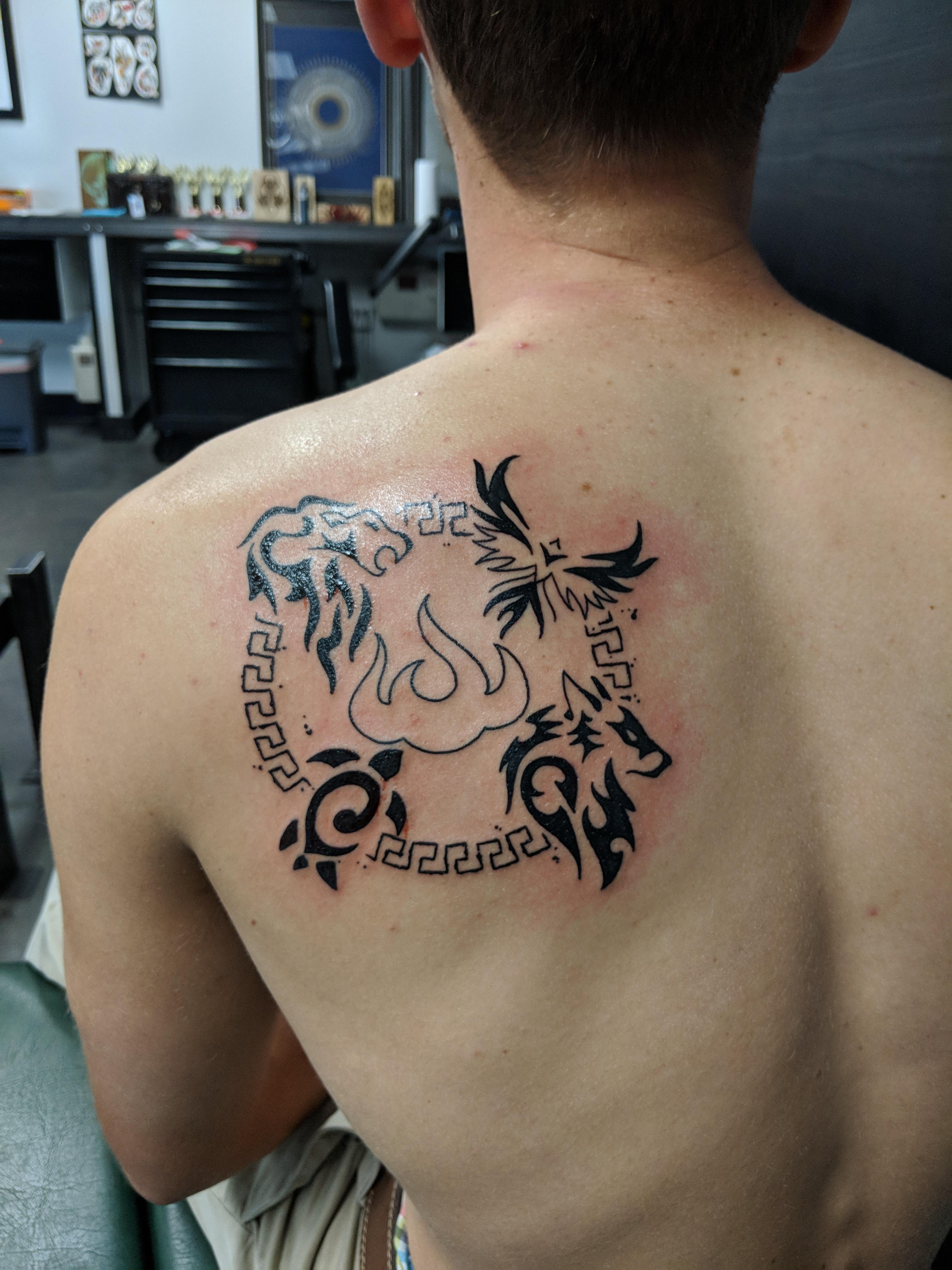 A Tattoo And Philosophy I Know I Shall Think Of In All Situations In My Life. Lion: Courage; Eagle: Justice; Sea Turtle: Wisdom; Wolf: Temperance : R/Stoicism 4032_x_3024_jpg