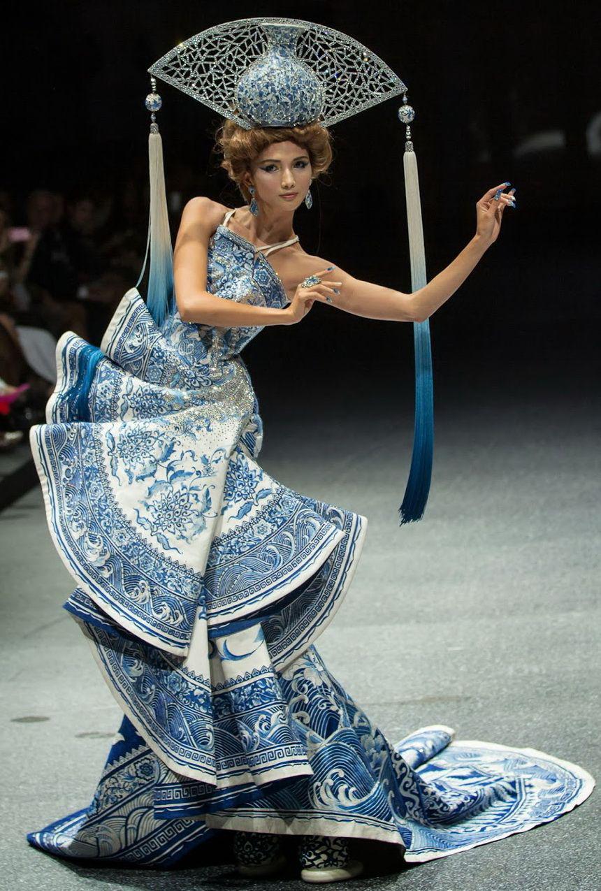 Guo Pei's Ming Vase Dress from the 1002 Nights Collection, 2010