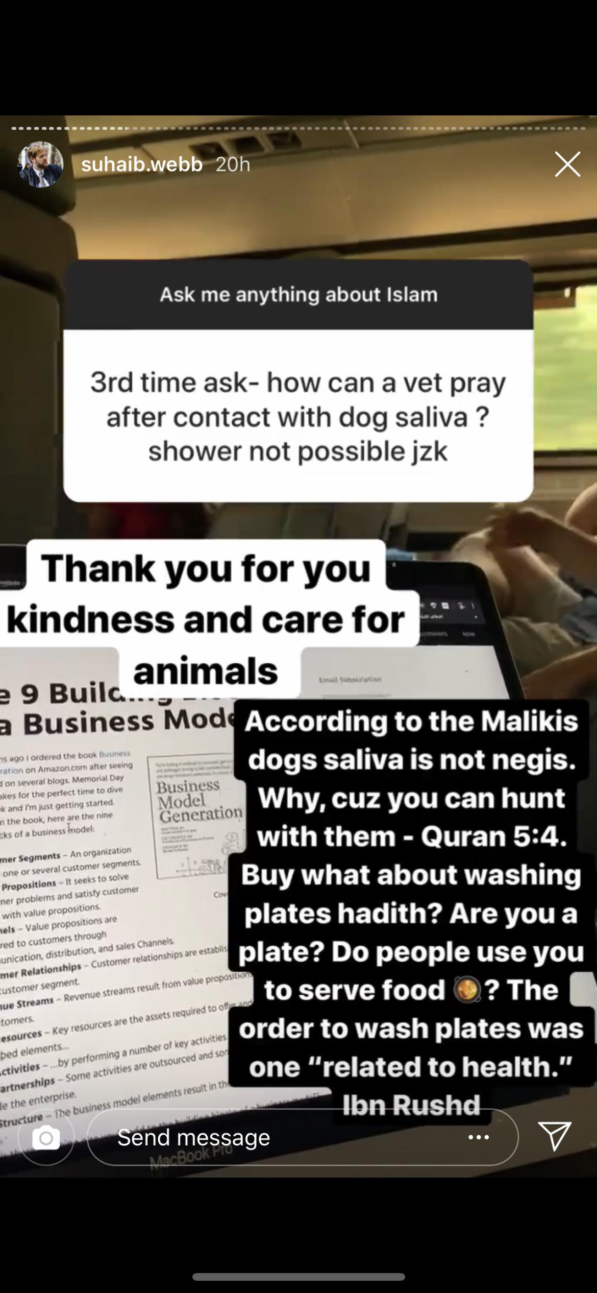 Dog saliva is NOT najis. Perfectly explained. r/progressive_islam