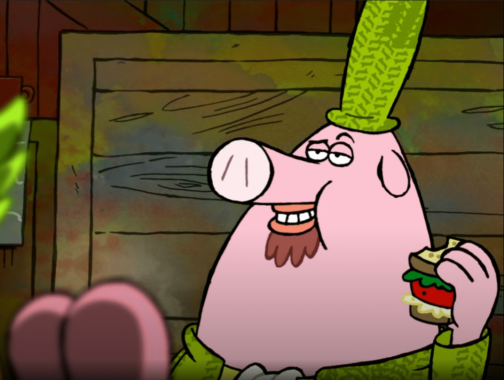 In Chowder, the character Reuben's name is not only a play on the