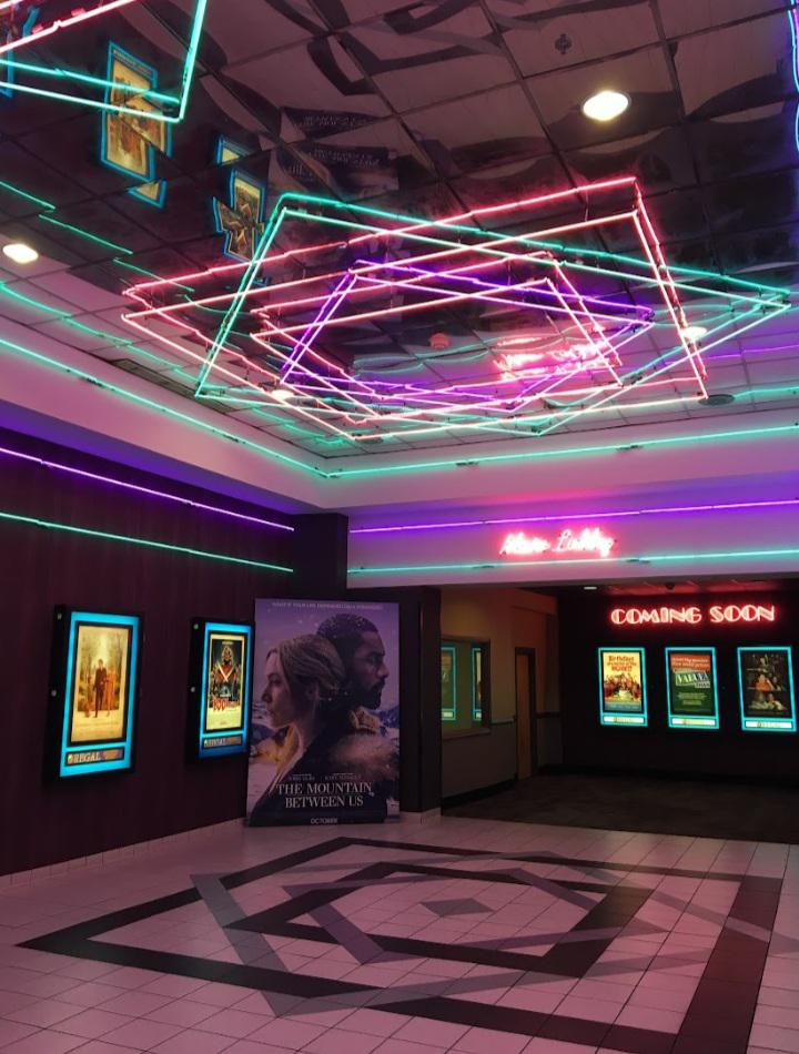 Neon Entrance To The Regal Cinemas 22 In The Oviedo Mall in Oviedo, FL