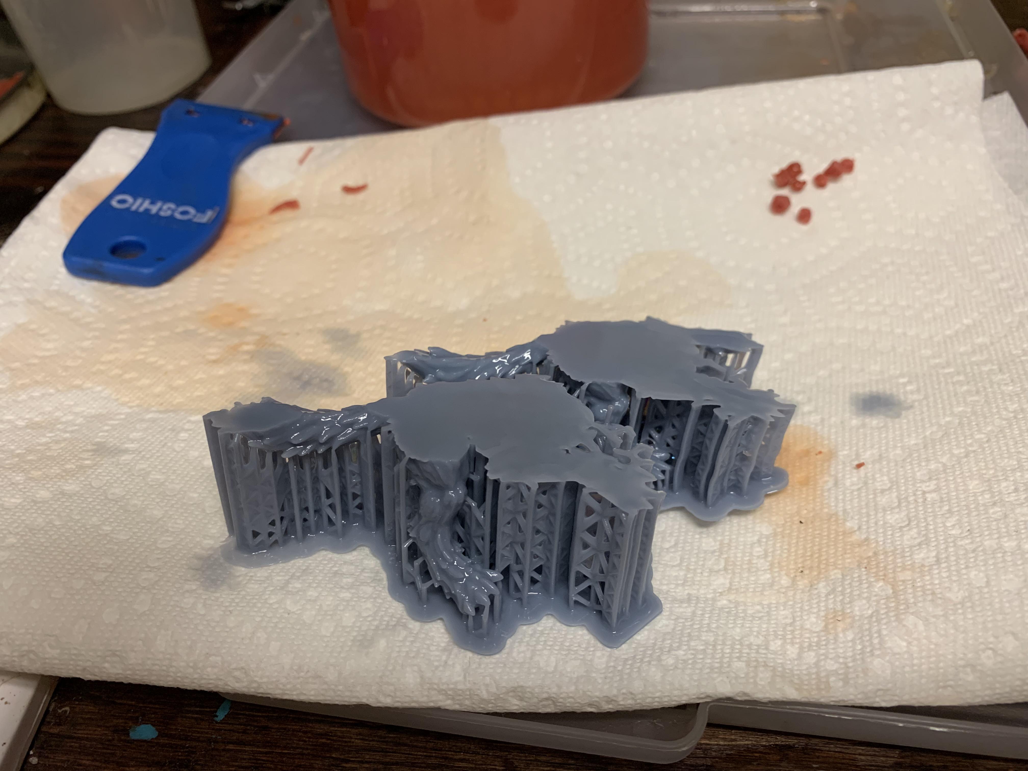 Prints are falling off the plate and into the resin half way through