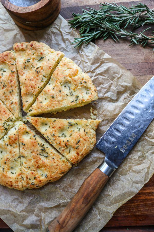 Cast Iron Keto Focaccia Bread r/ketorecipes