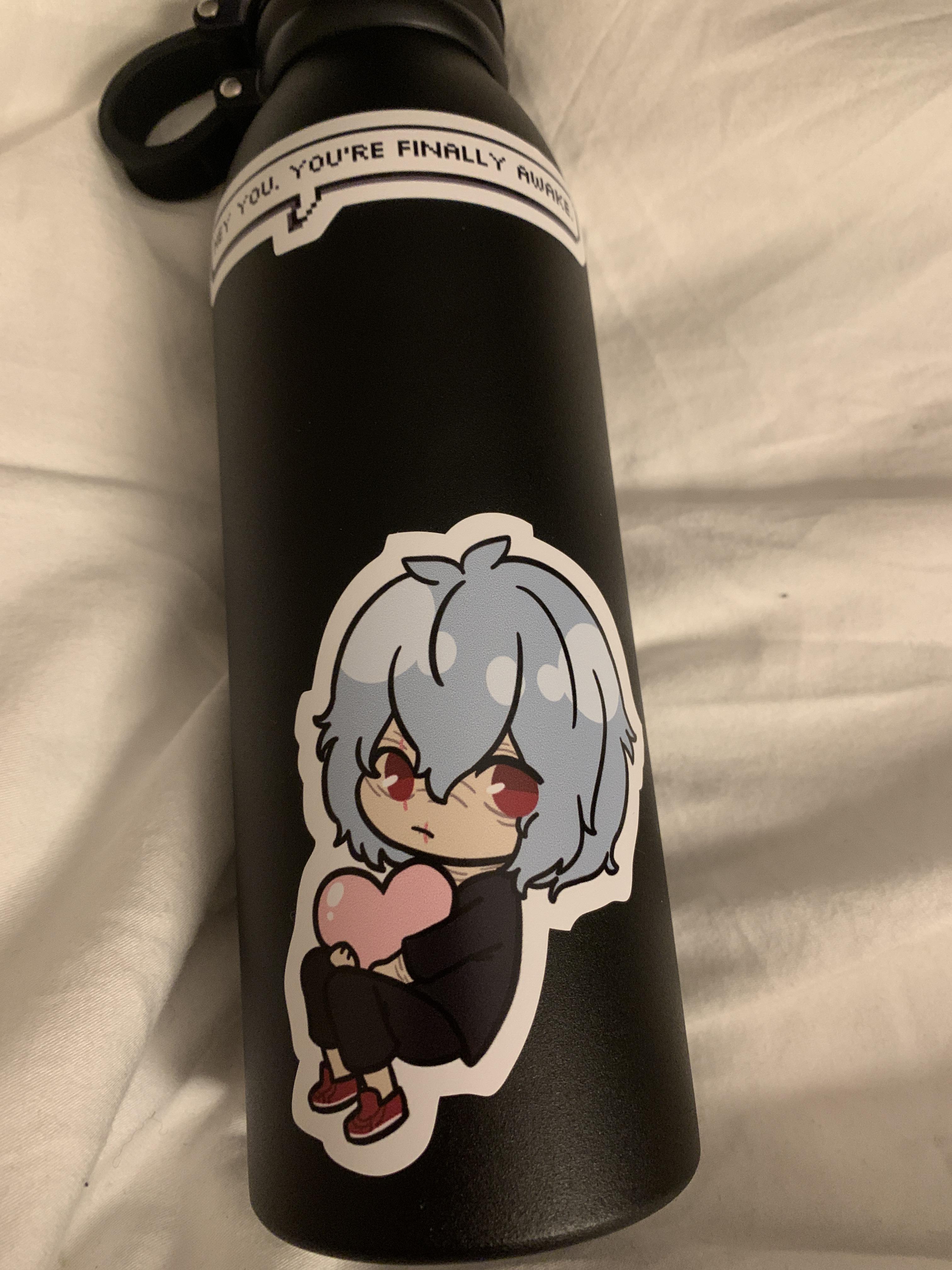 Soft new water bottle addition (sticker by rabbitaddict on redbubble) r/BokuNoHeroAcademia