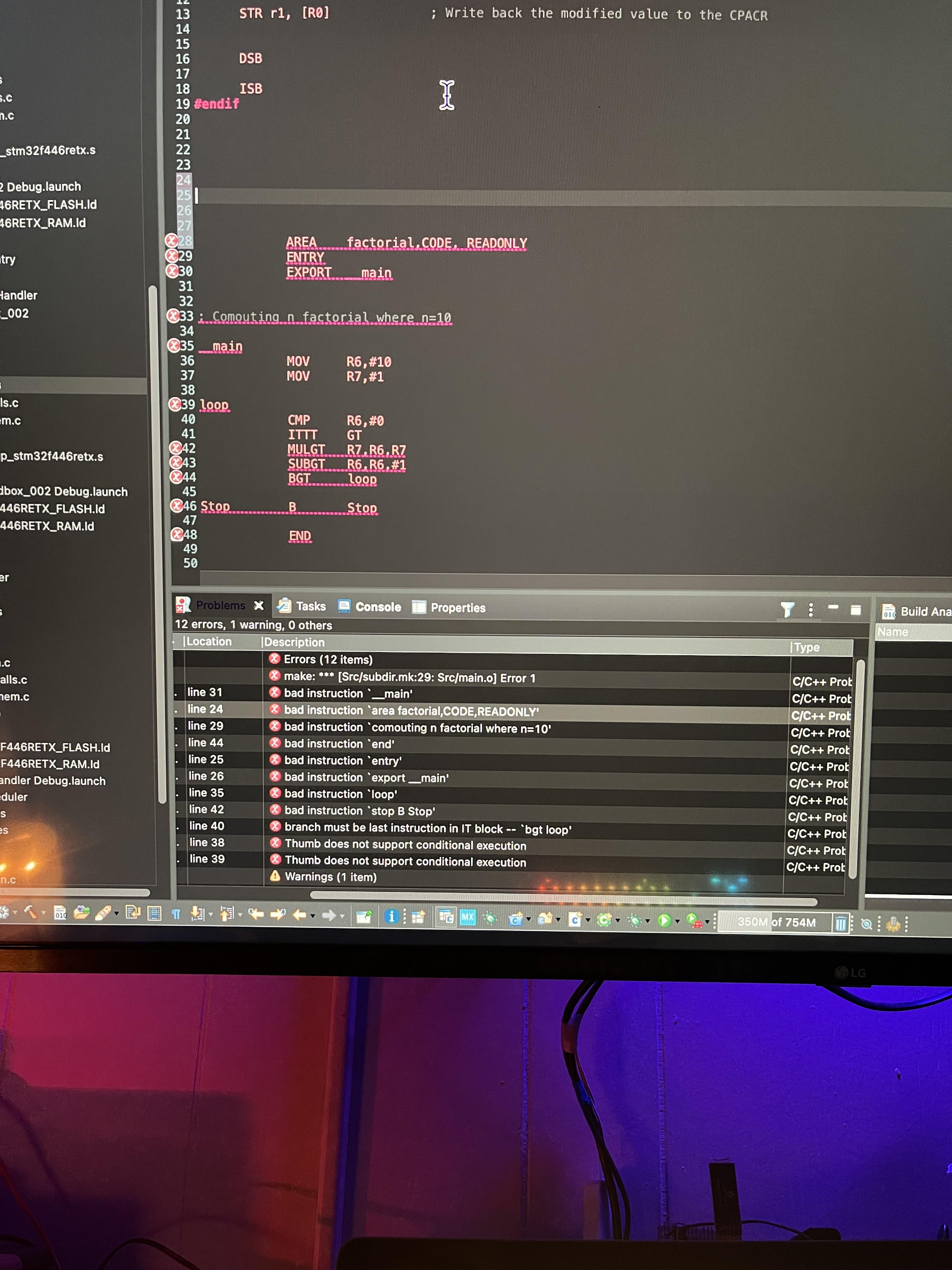 Why can’t I write assembly in cube ide the same way I would in Keil