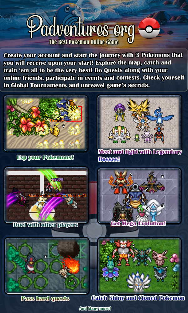Pokemon Adventures Padventures Tibia Based Pokemon Game gaming