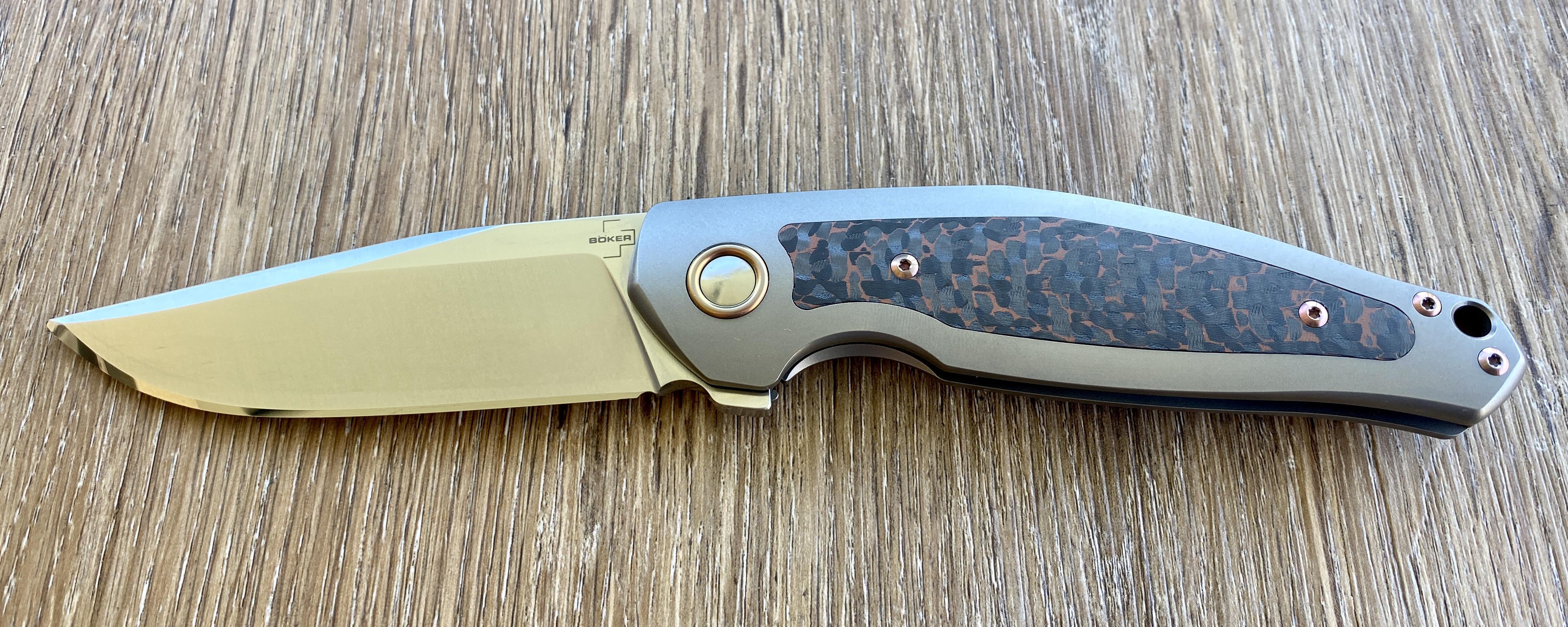 Böker Plus Collection 2022. I added a small sharpening choil, sharpened the blade and polished