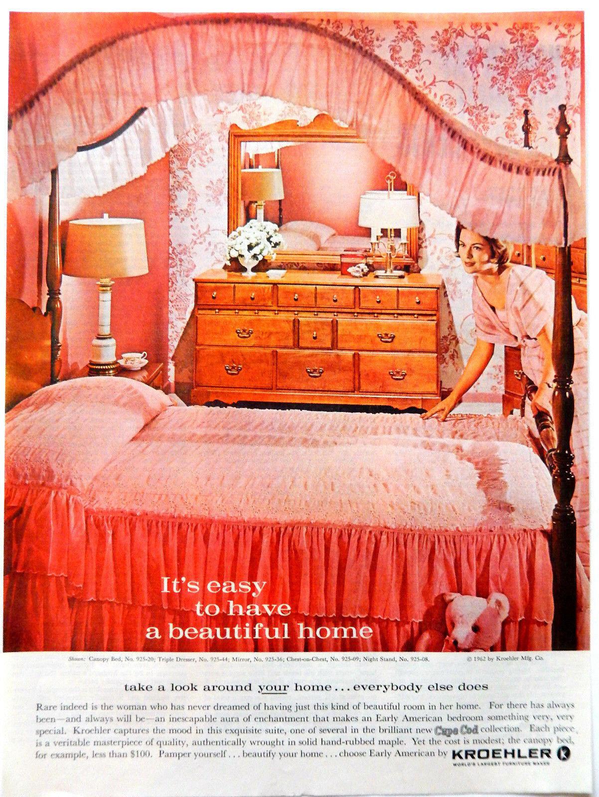 Advertisement for the Cape Cod bedroom furniture collection by Kroehler
