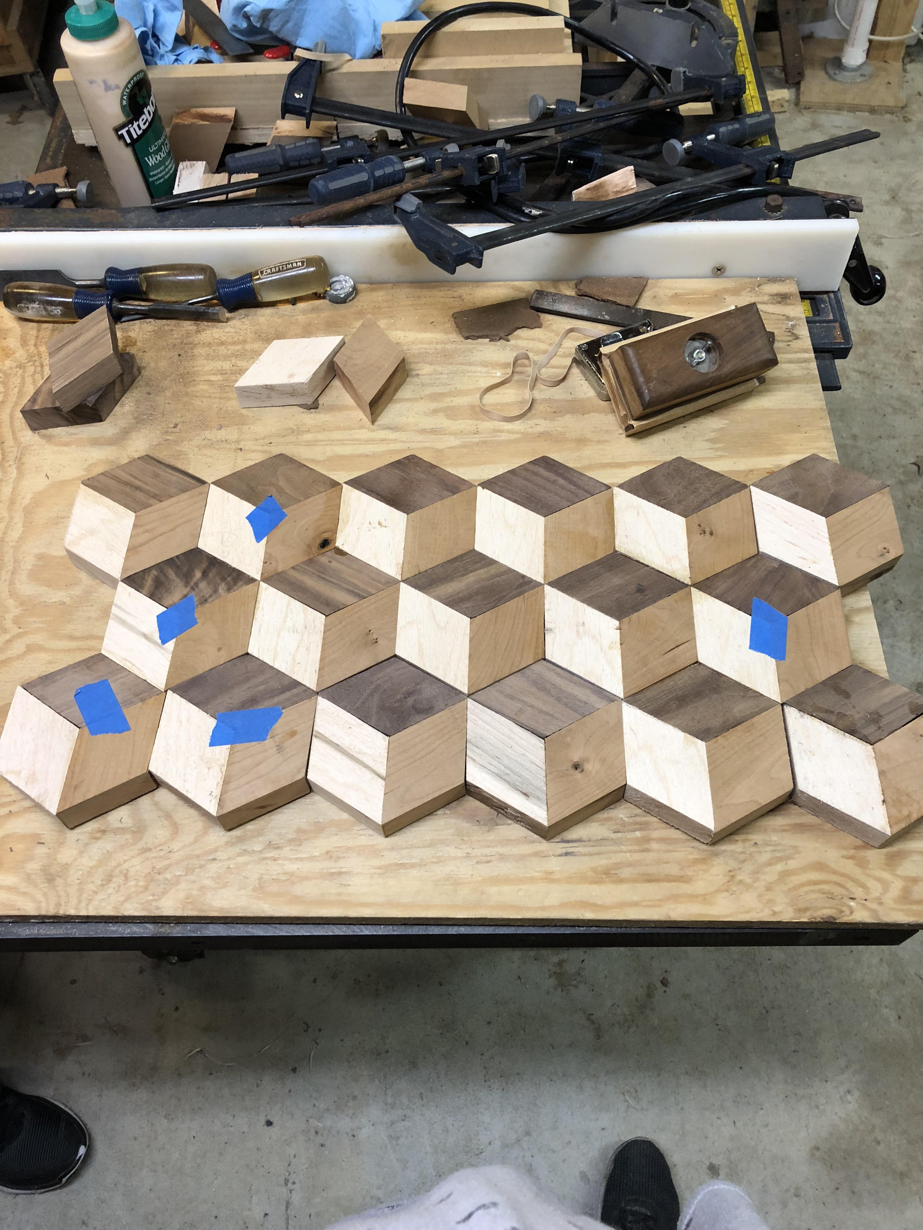 Making a 3D cutting board for my senior project r/woodworking
