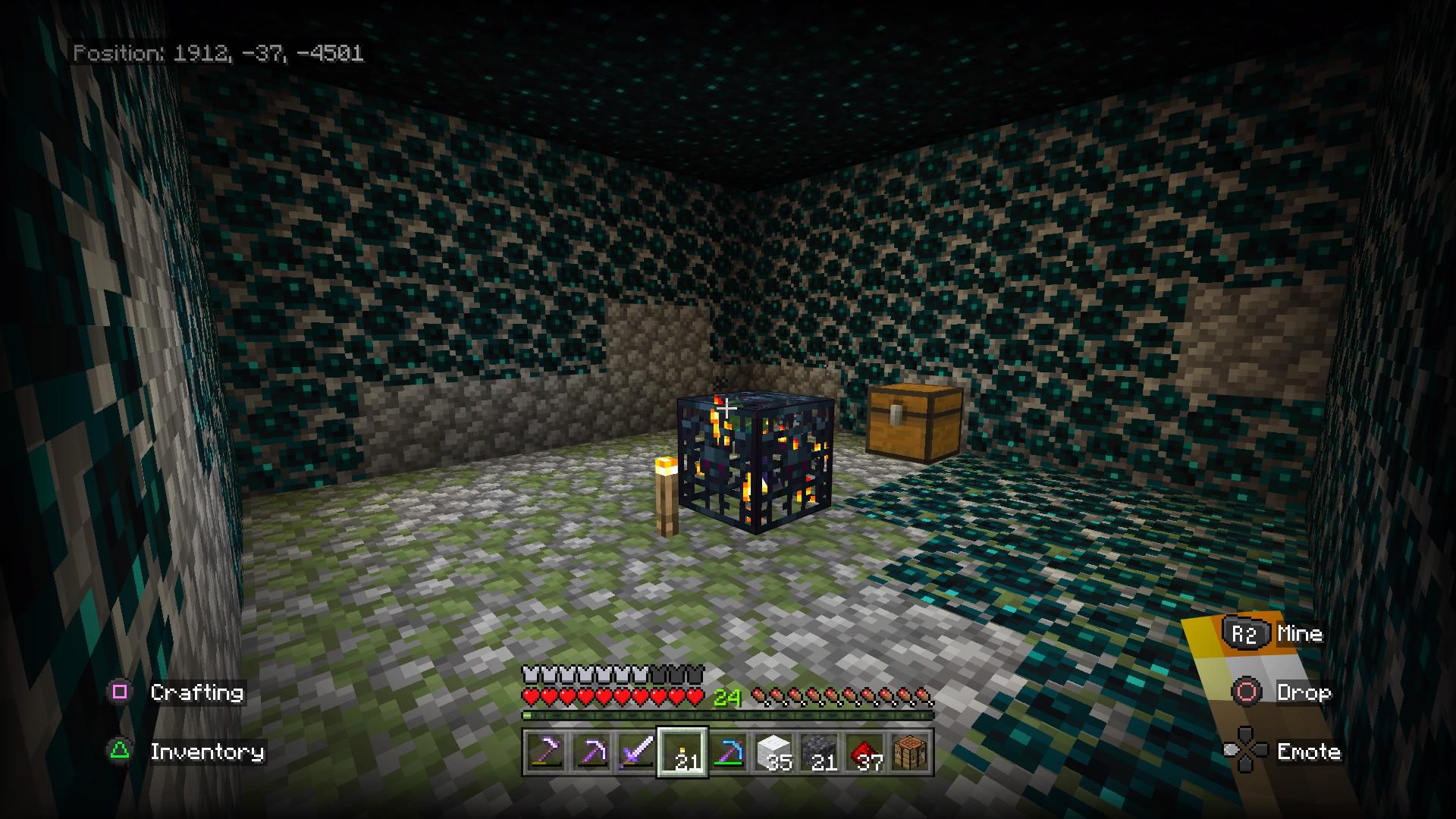 I found a zombie spawner in the deep dark in my survival world. thought