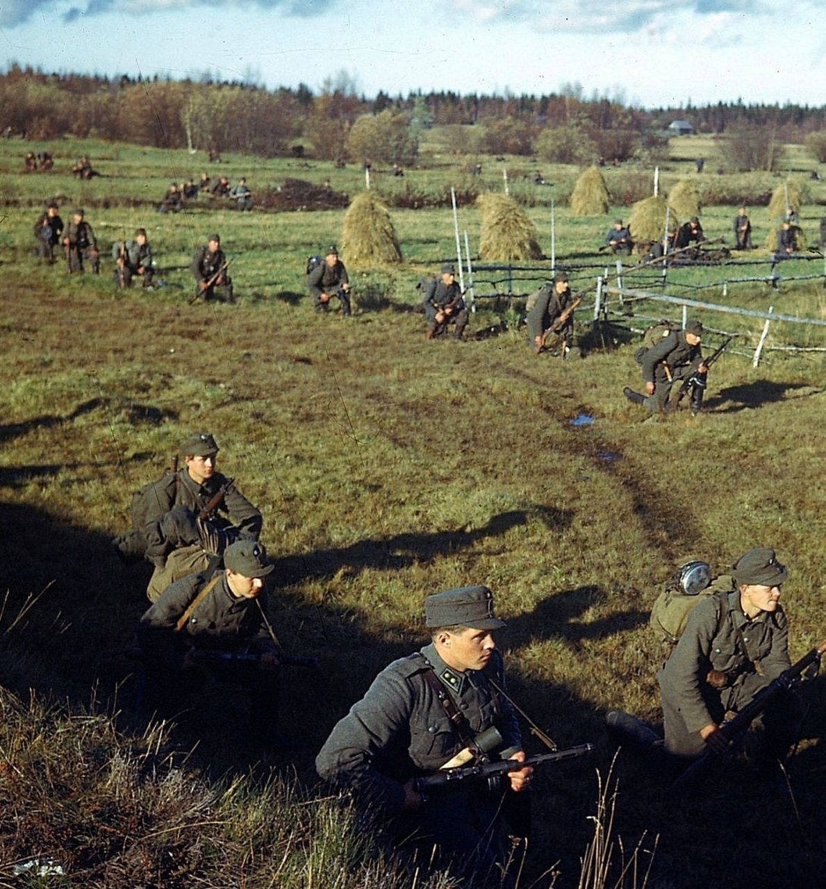 Color photograph taken during the socalled Lapland War. The Finnish