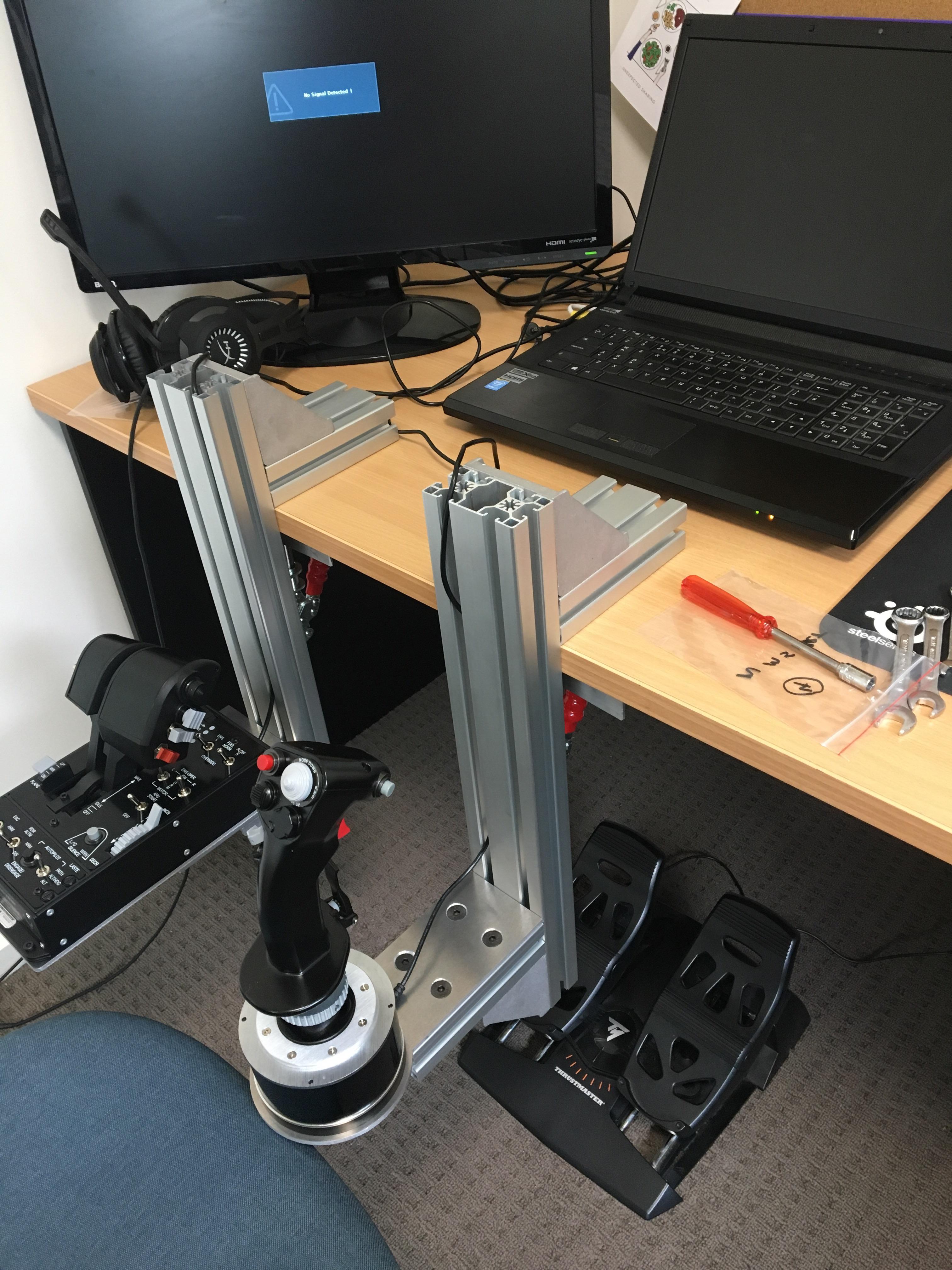 I’ve ascended! Homemade HOTAS mounts. D r/hotas