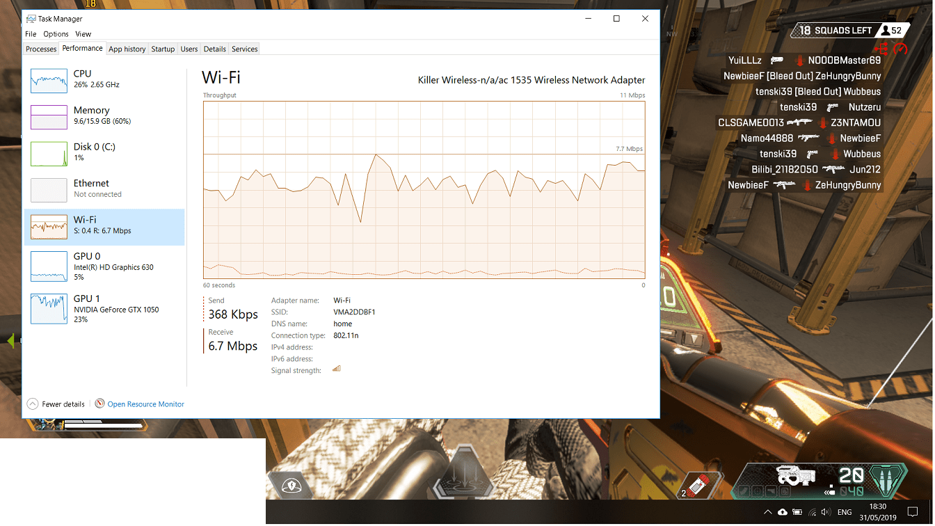 Why is my game lagging (see red icons on the top right corner), even tough I have a pretty