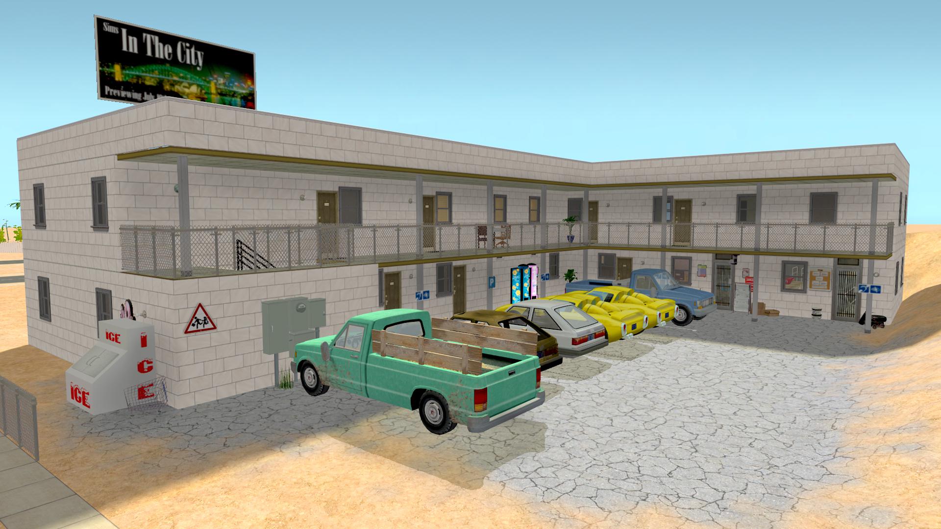 A run down apartment block I made for my next game, using all the