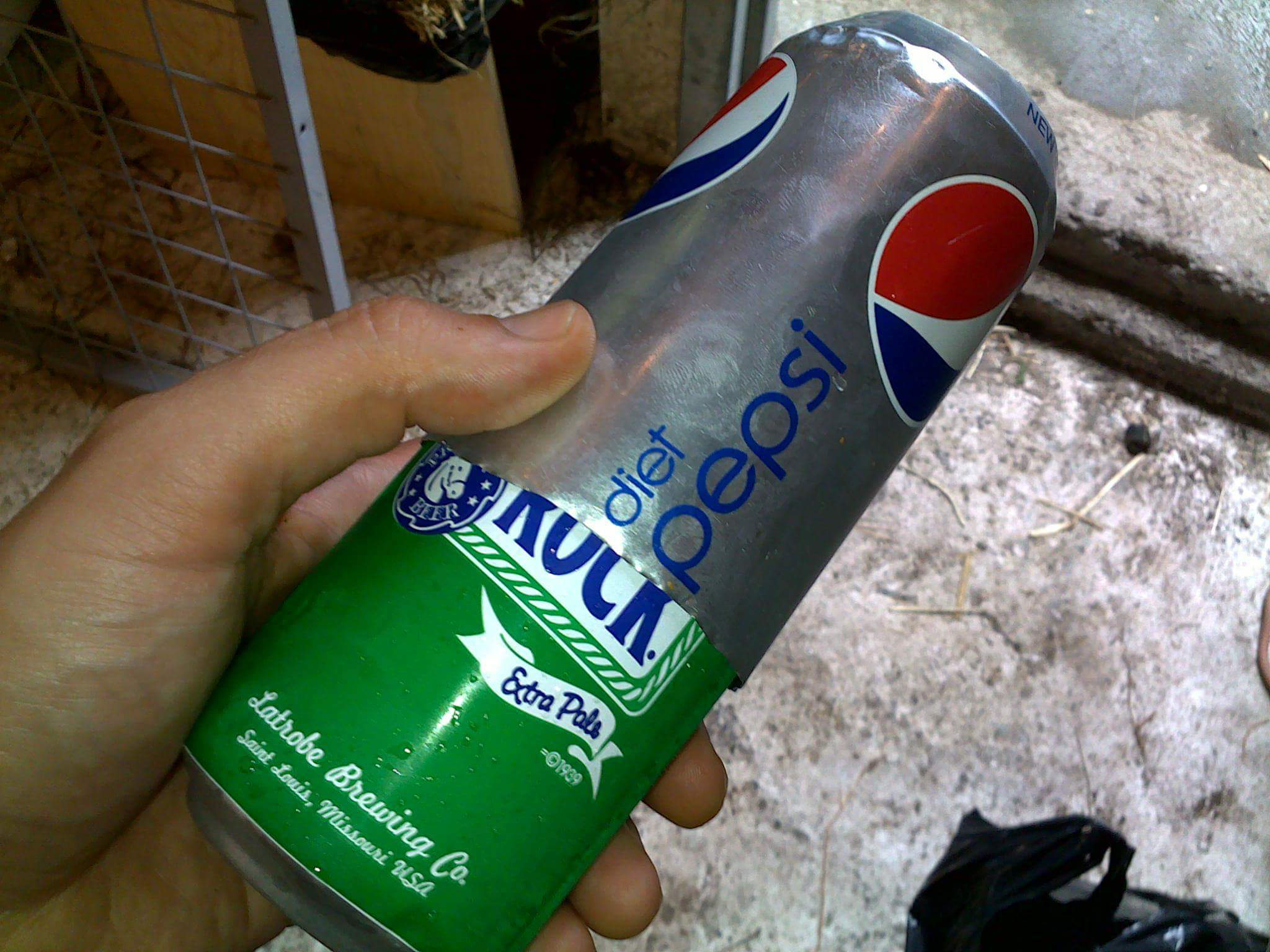 Soda can cover for stealth beer drinking. mildlyinteresting