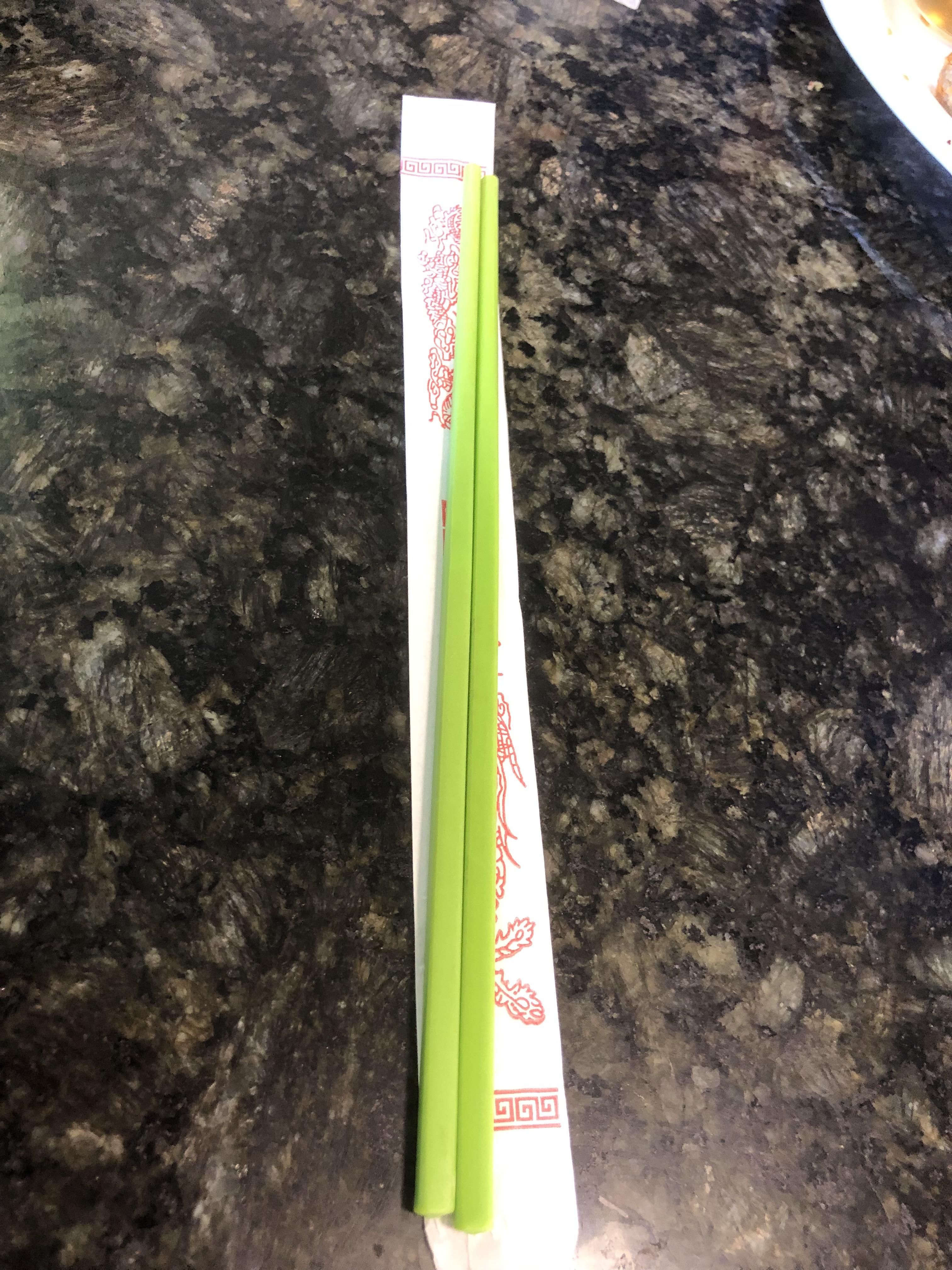 Local Pho restaurant uses plastic chopsticks for their customers r