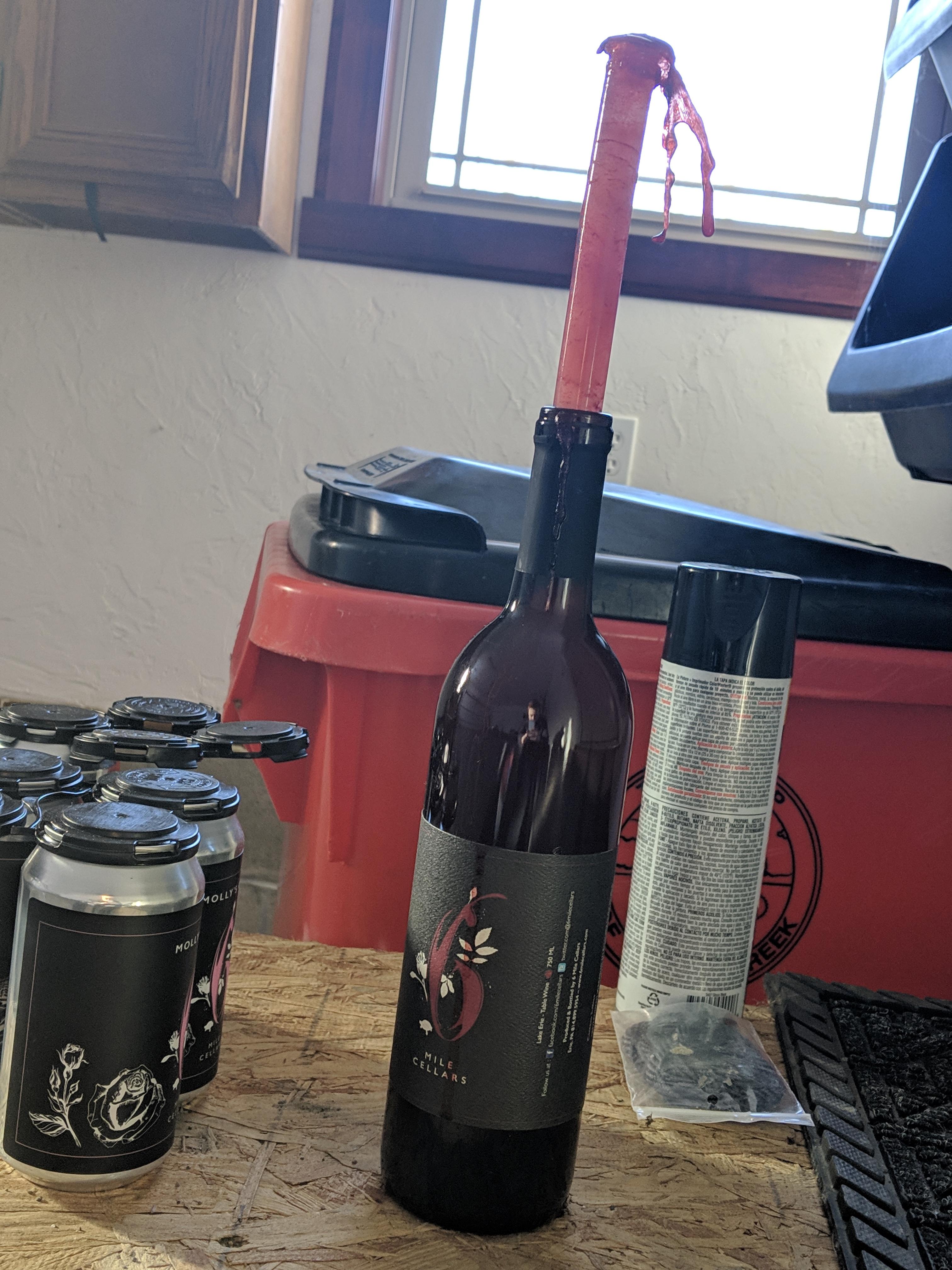 I can't begin to explain why this happened, but I left an open wine