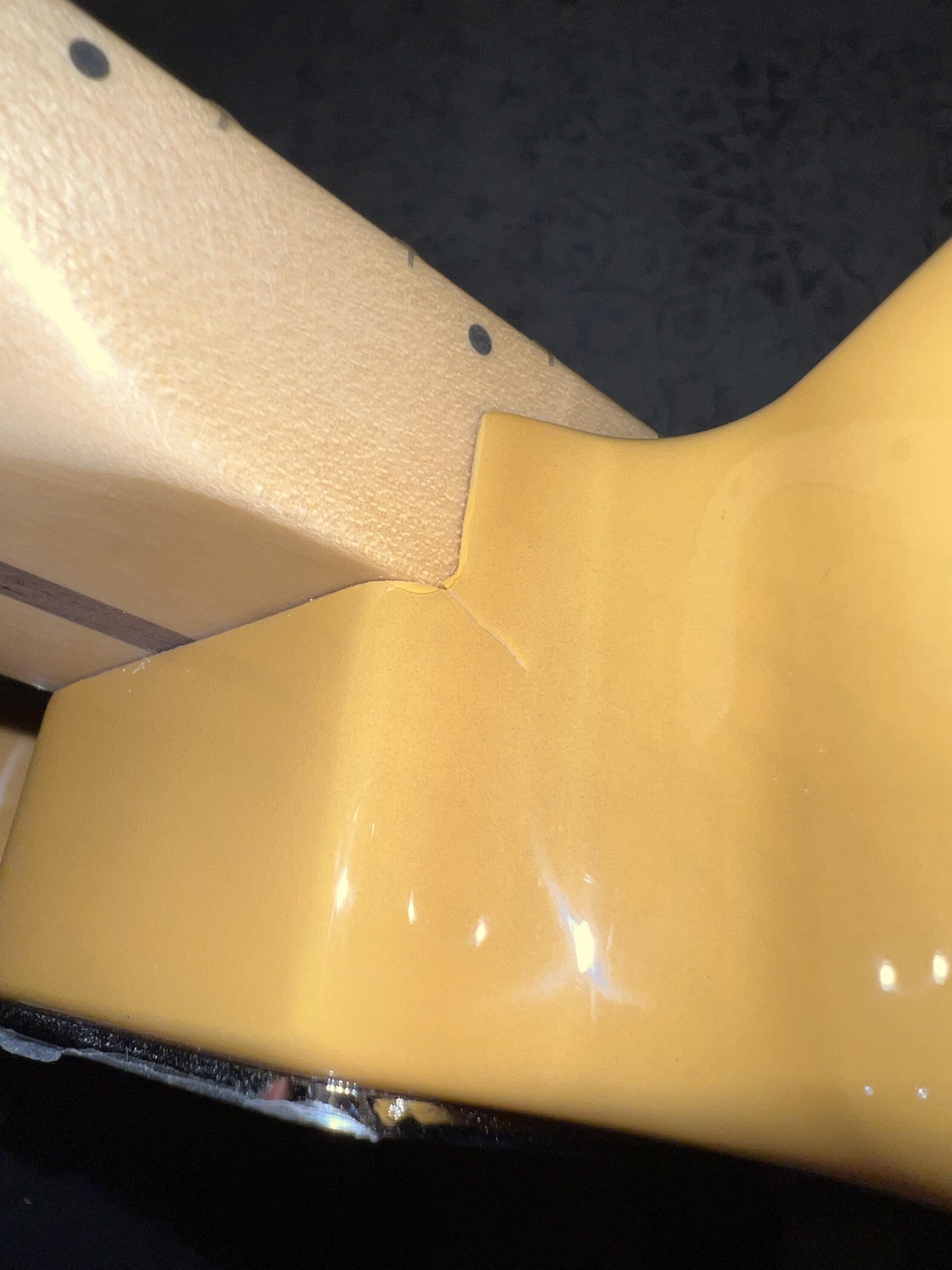 Offered Partial Refund for a neck pocket crack on new Player Telecaster