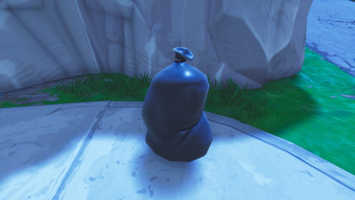 In Fortnite, there are trash bags. This is a subtle nod to the fact