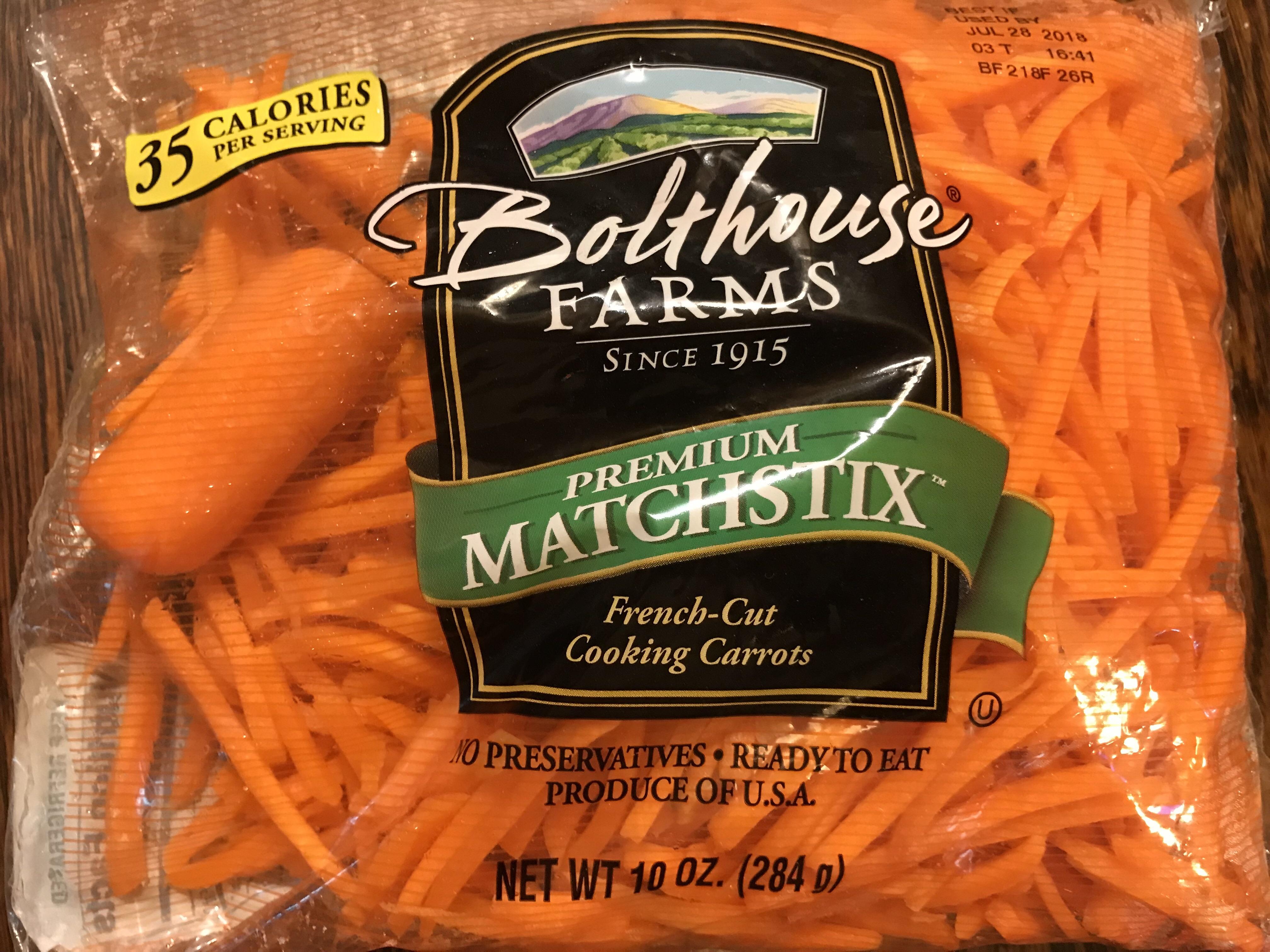 One of these matchstick carrots is apparently “extra” premium r