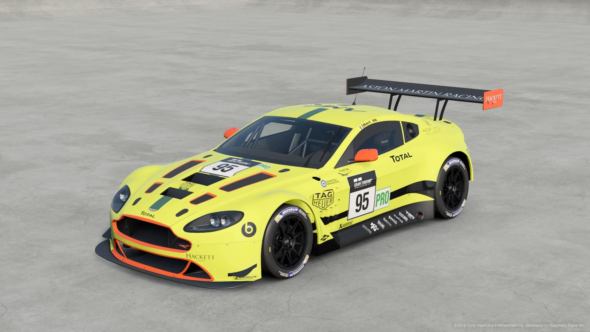 2018 Aston Martin Racing Vantage GTE livery for the V12 Vantage GT3