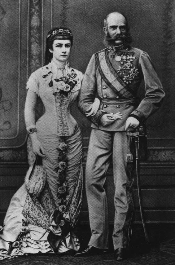 K.u.K Franz Joseph and Sisi. Fun Fact while Sisi appears shorter in