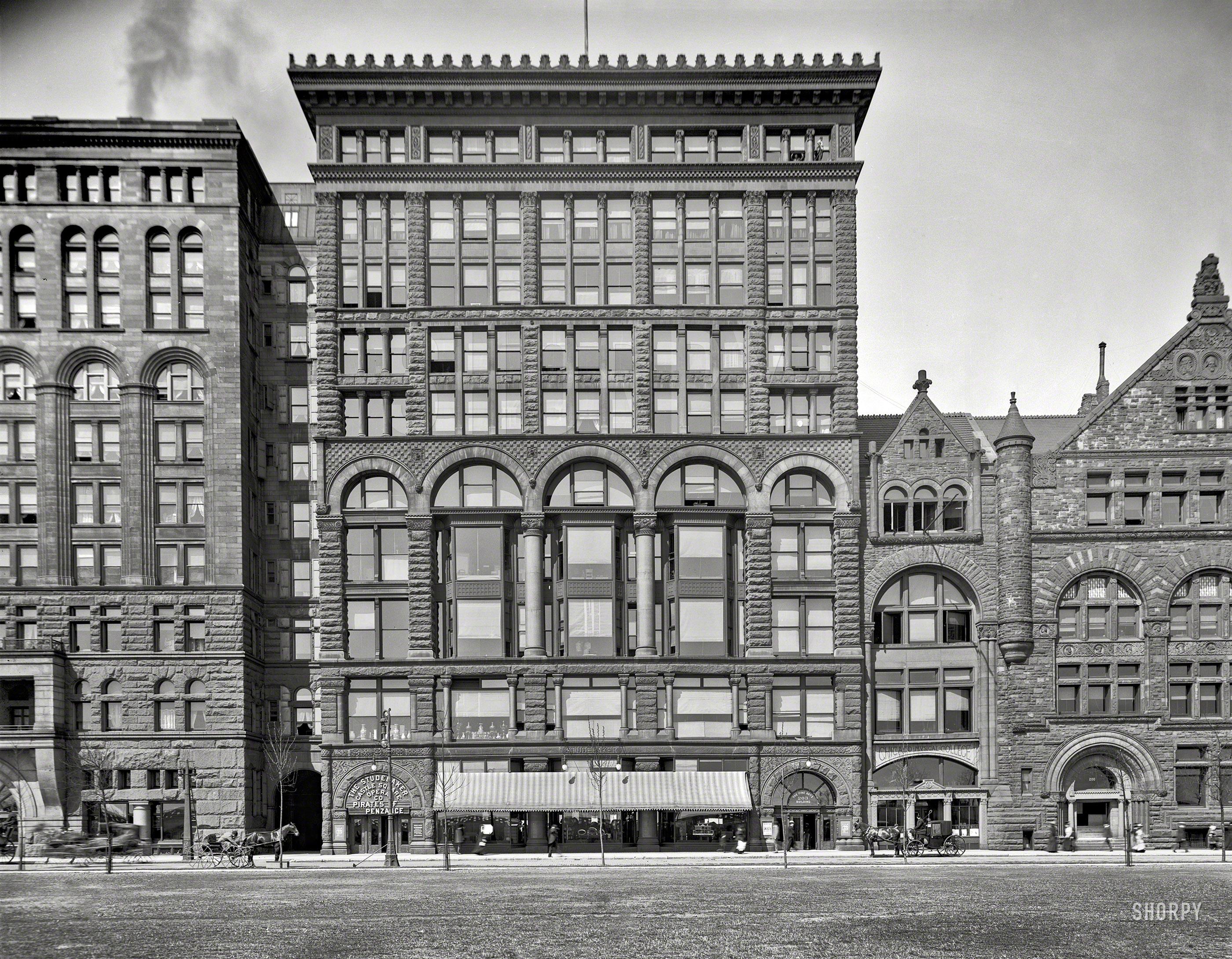 Chicago circa 1903. Fine Arts Building, Michigan Avenue. r/chicago