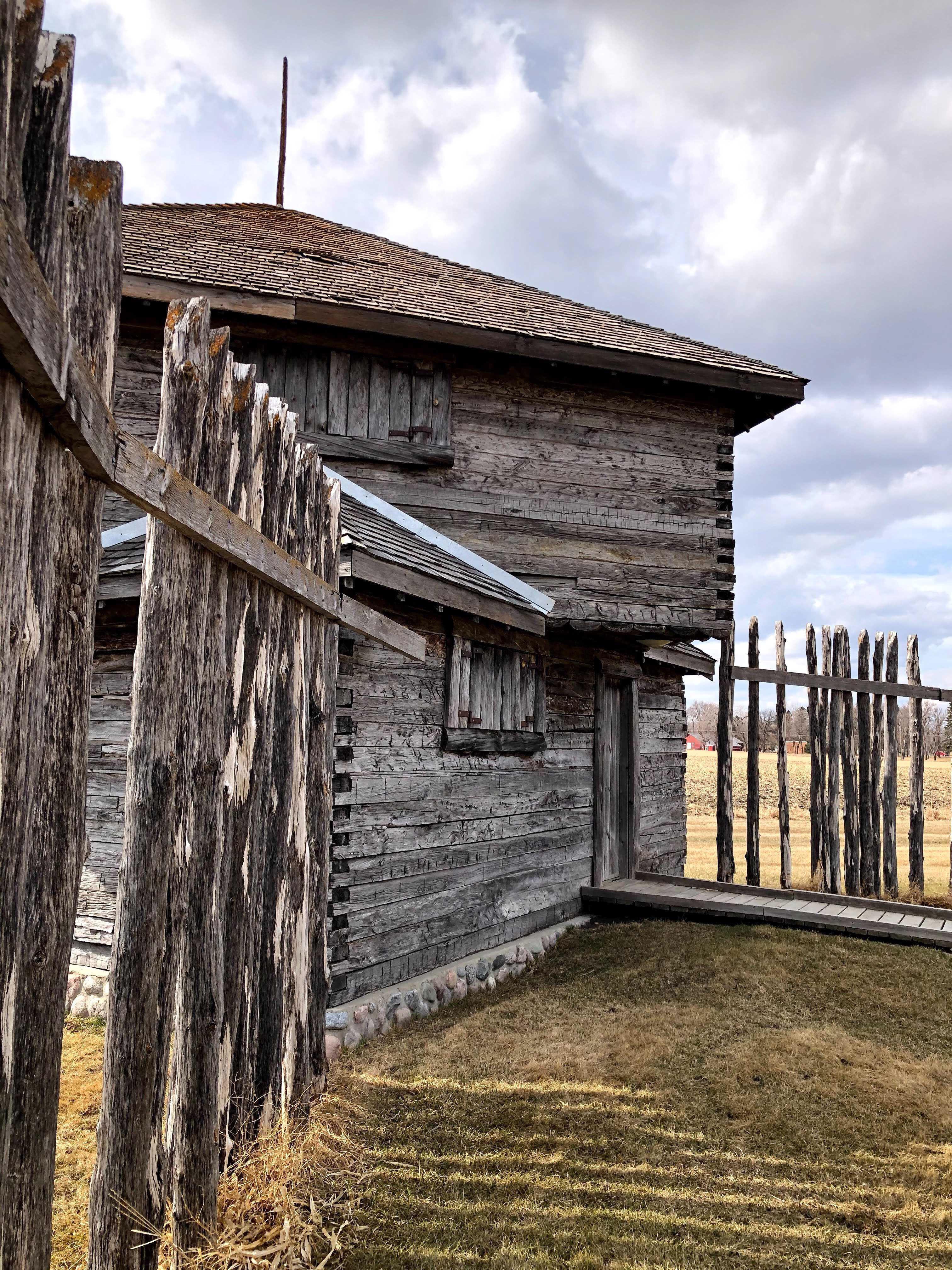 Fort Abercrombie, the first permanent military settlement in North Dakota. Withstood several