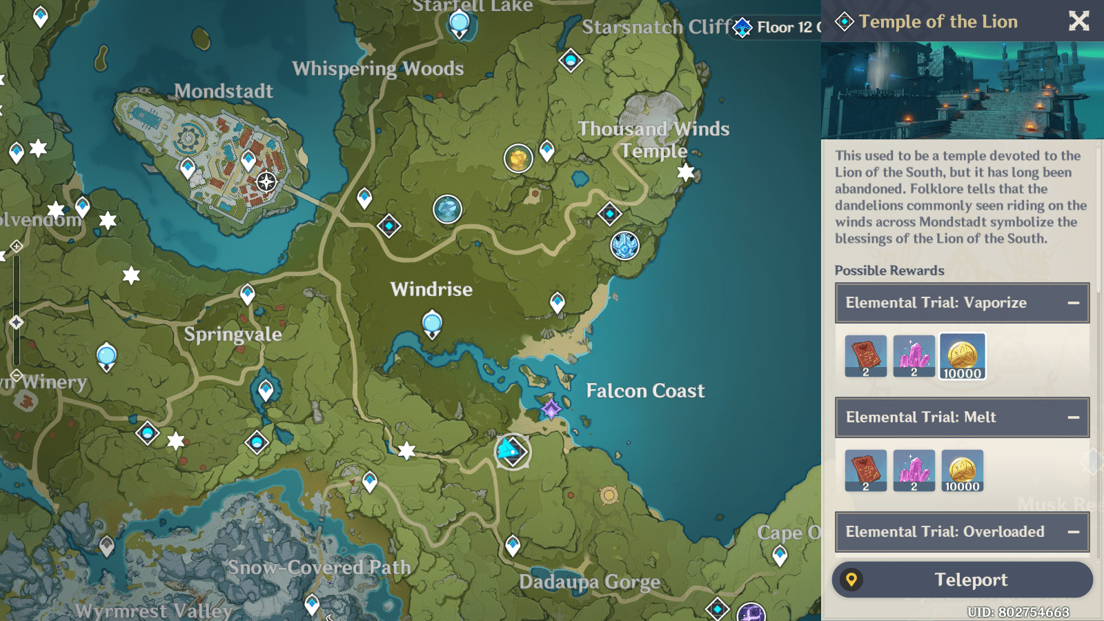 17++ Genshin impact anemoculus temple of the lion information · Impact