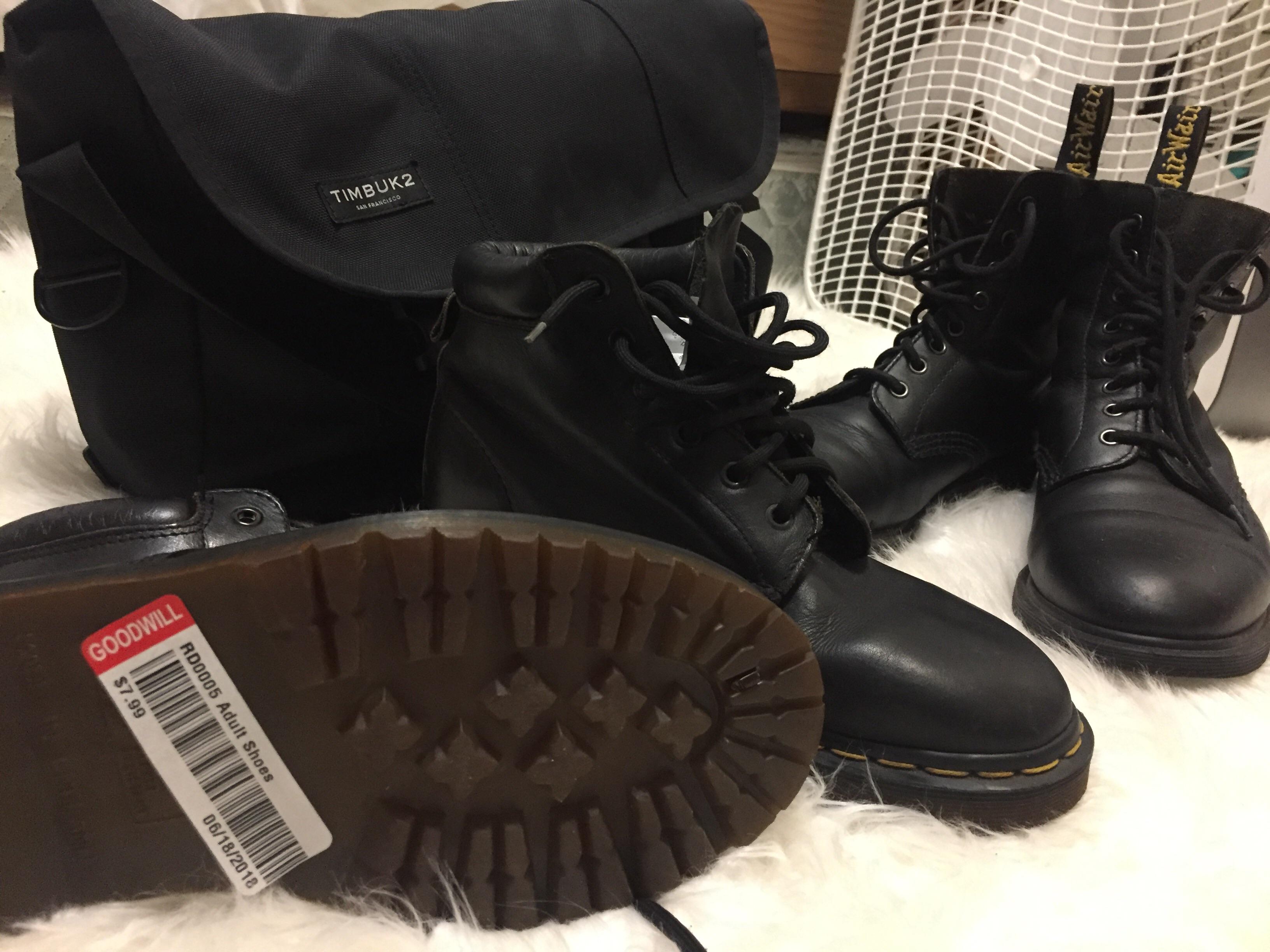 12.99 Timbuk2 Messenger bag and 2 Pairs of Doc Martens 7.99 ea! r