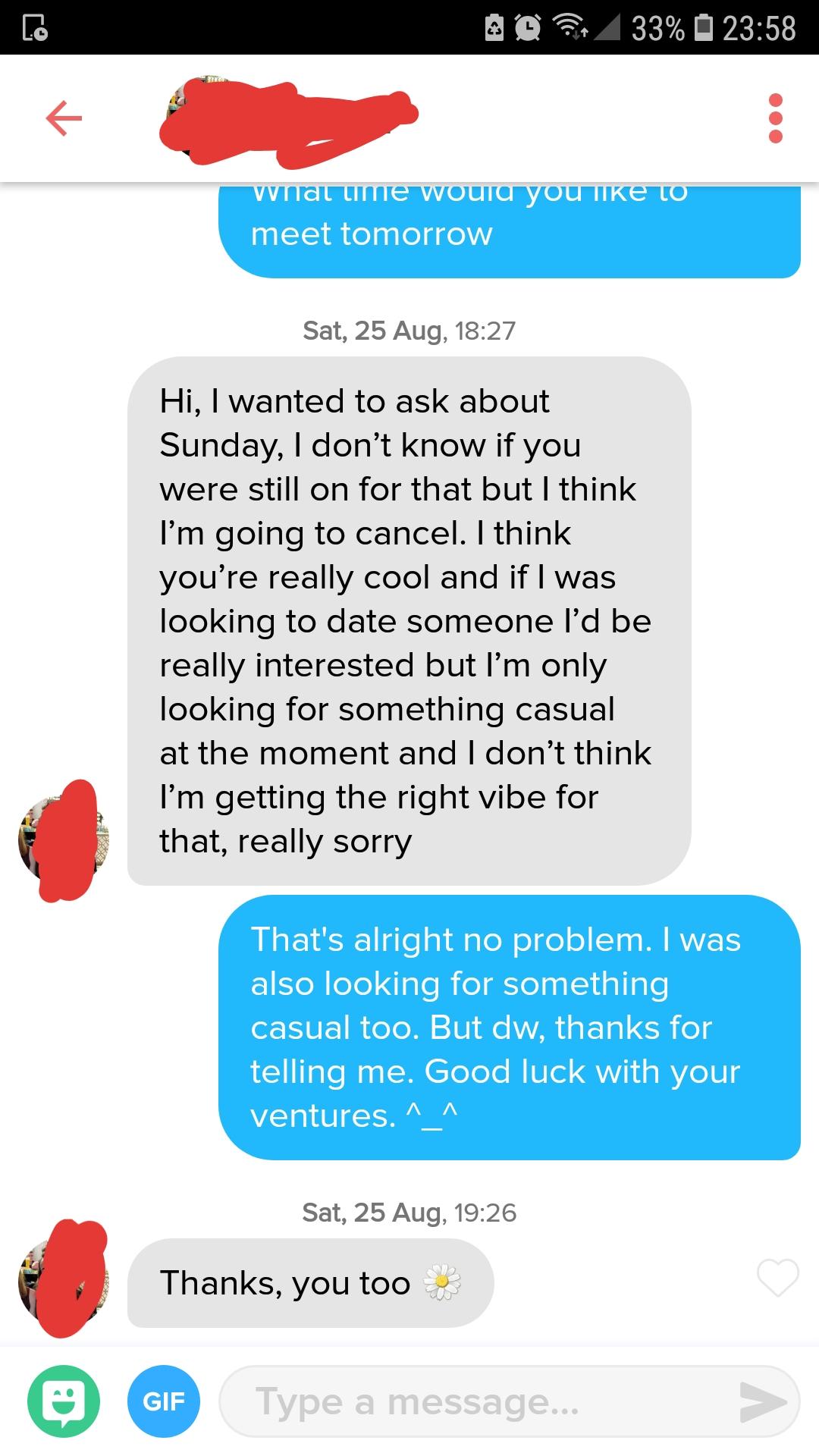 In my bio it clears said I'm in an open relationship, and is only